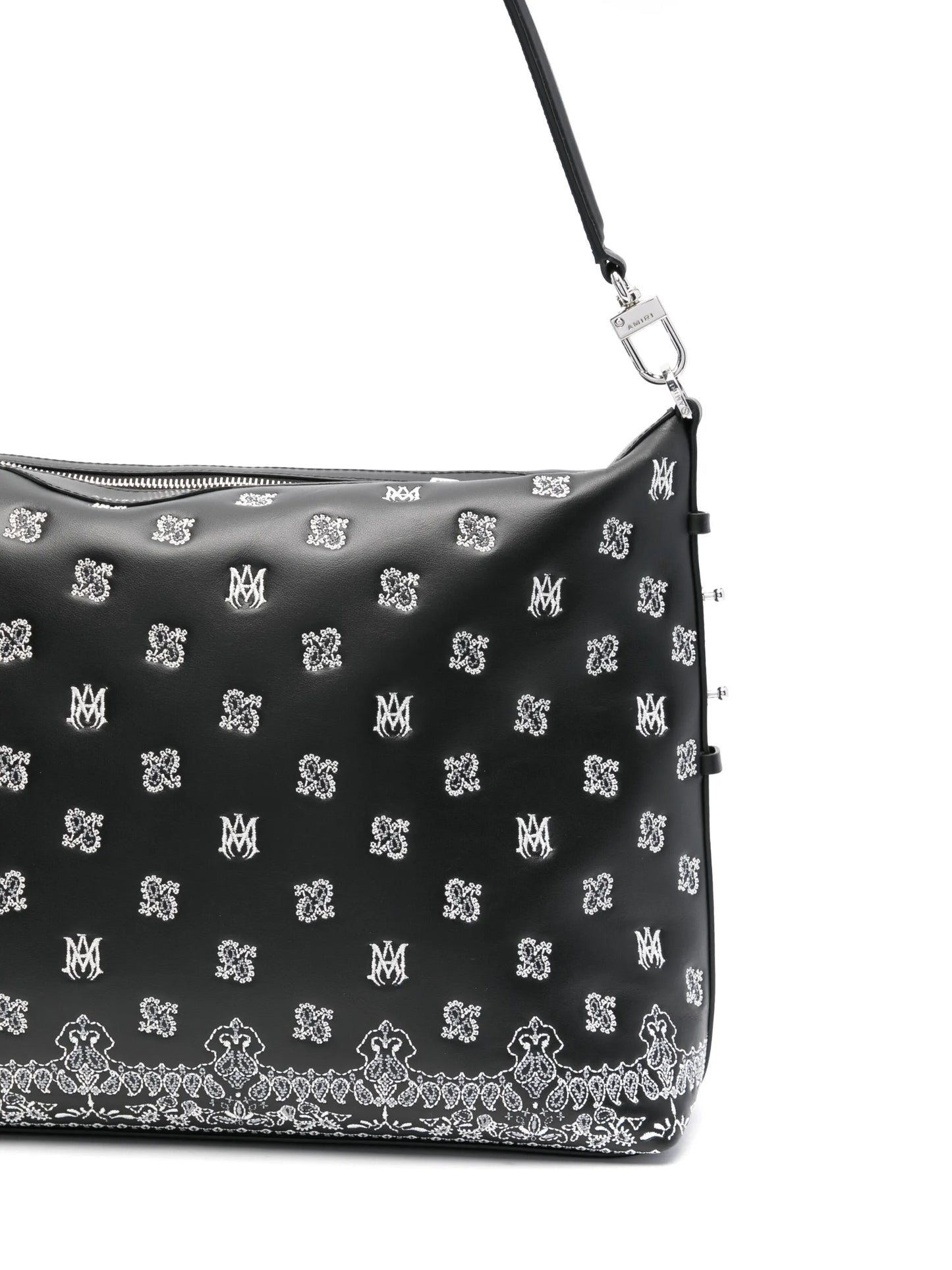 Bandana-embroidered shoulder bag