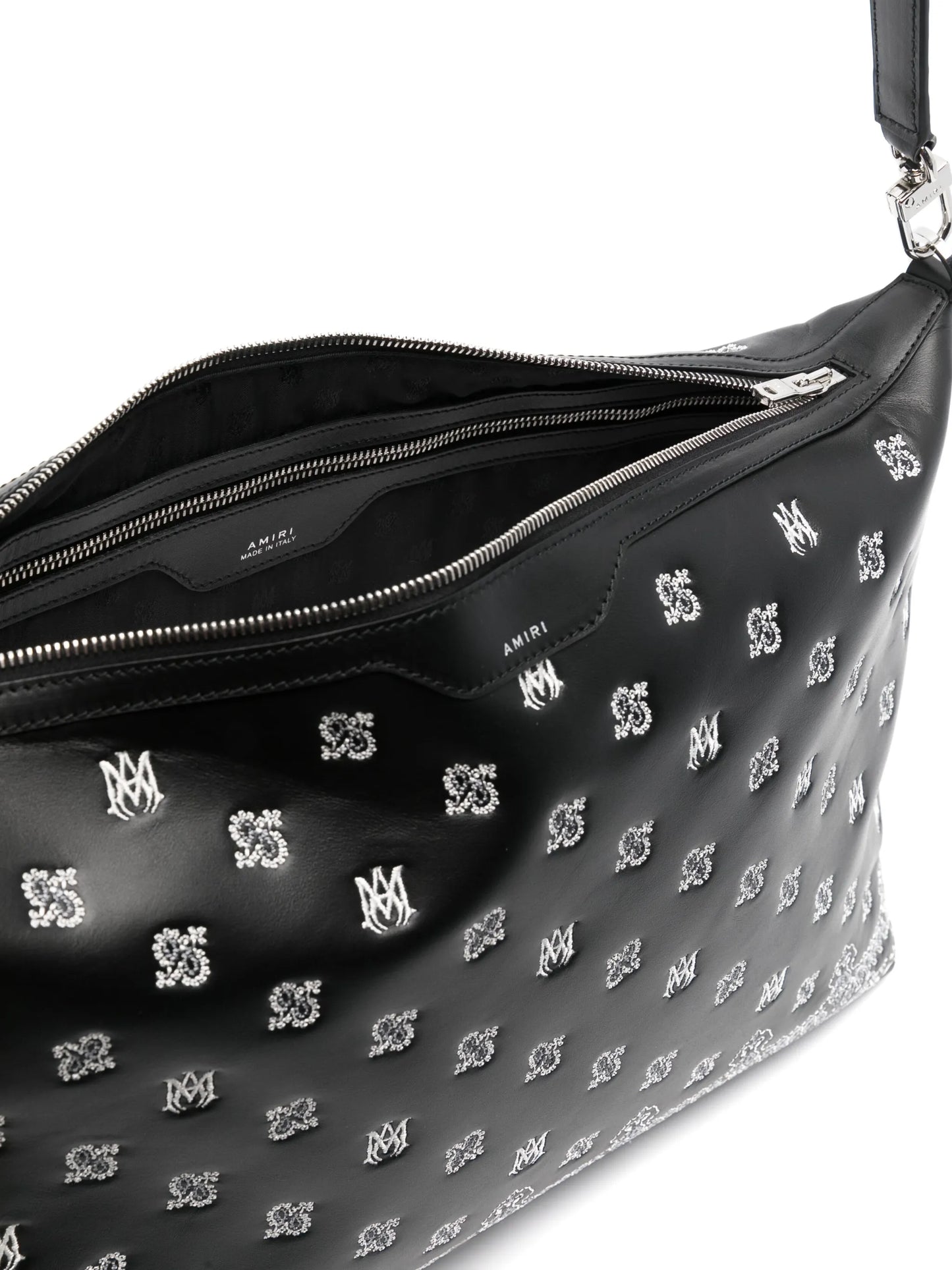 Bandana-embroidered shoulder bag