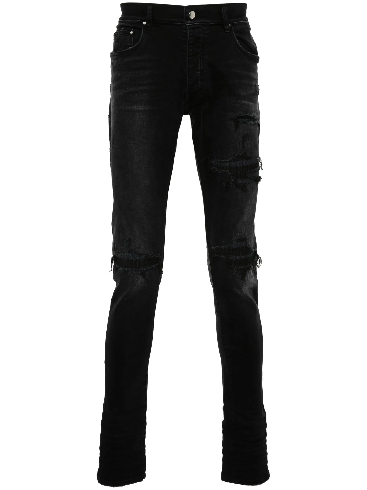 distressed skinny jeans