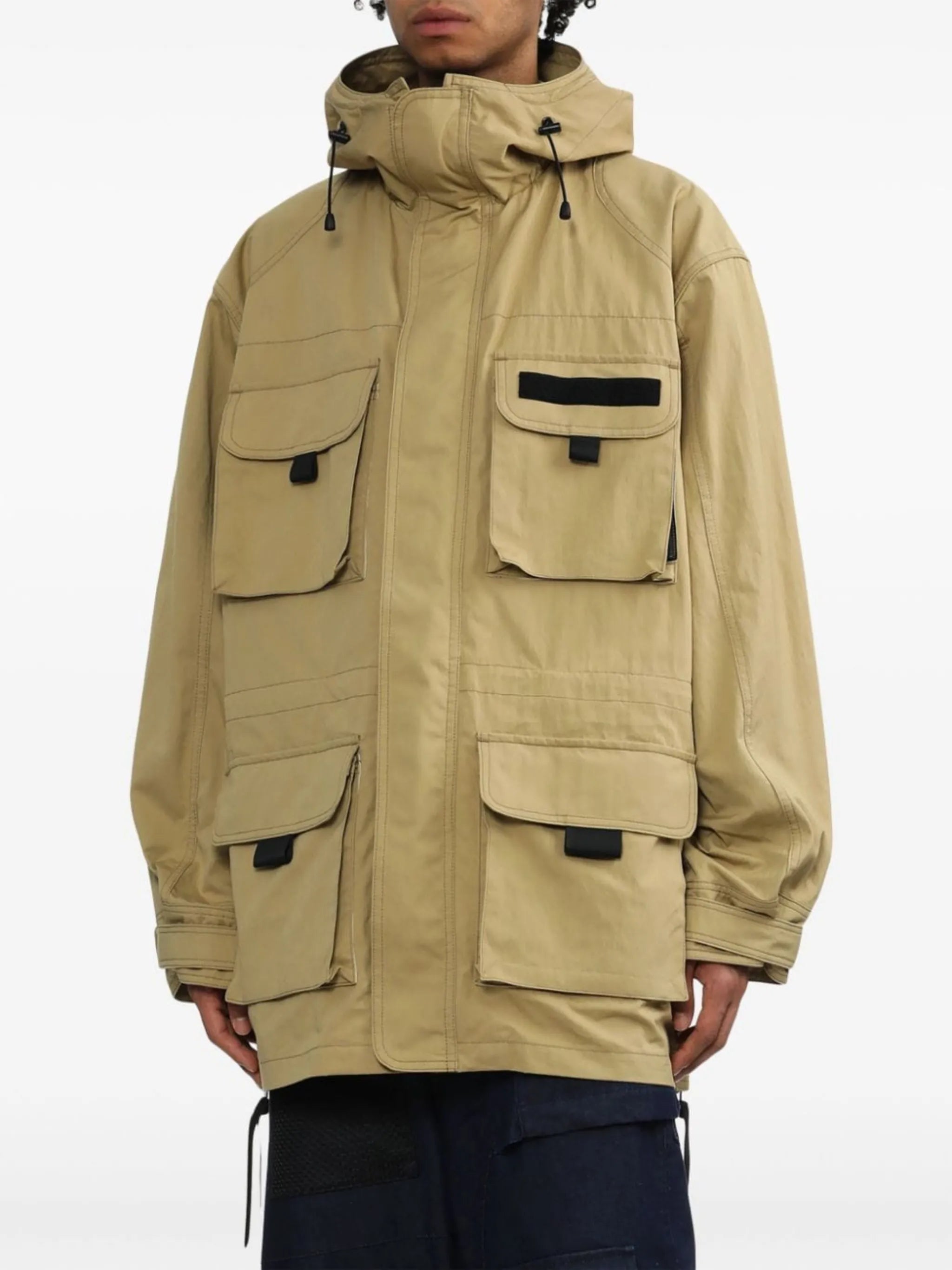 hooded miltary jacket