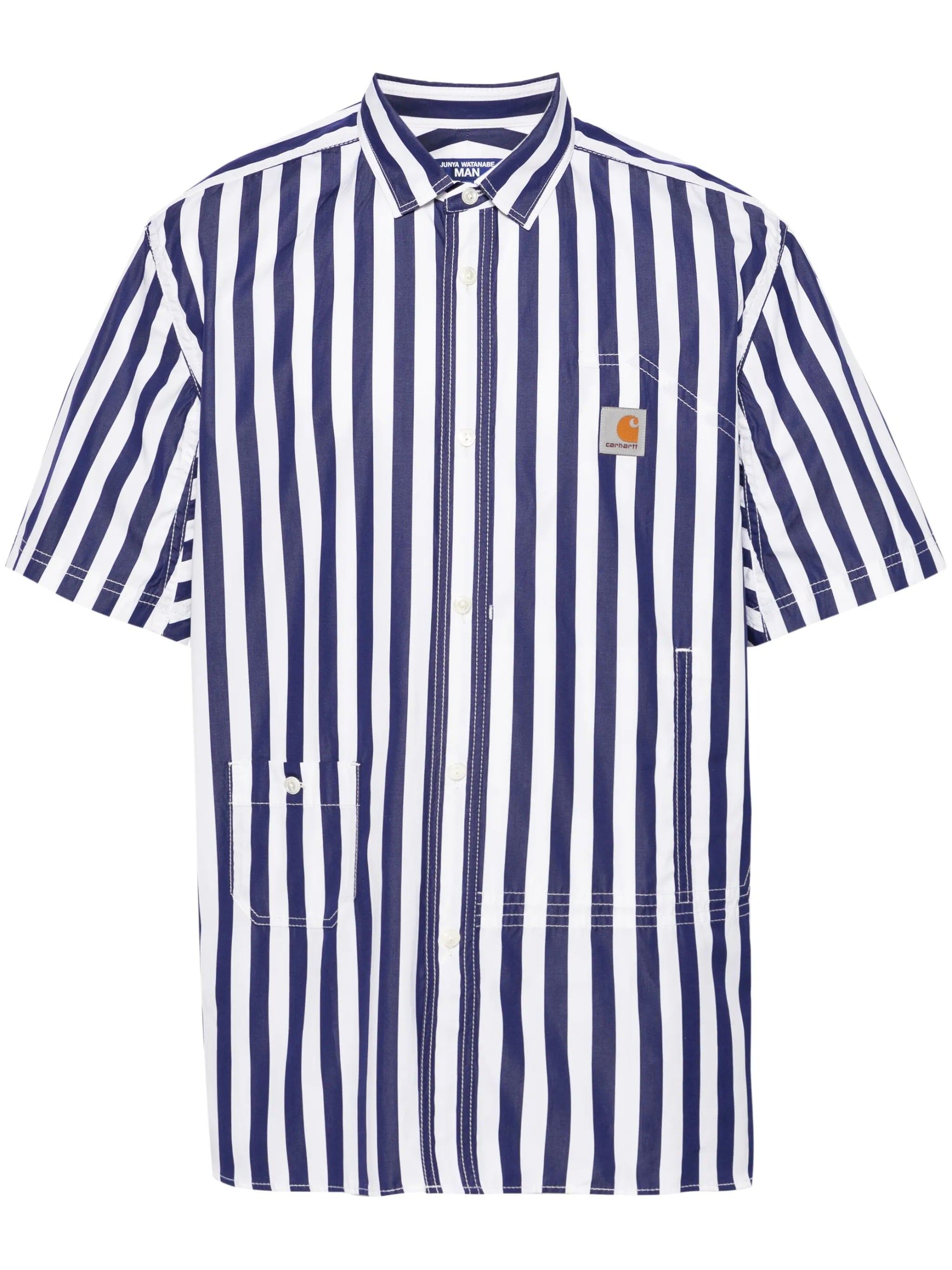 striped poplin shirt