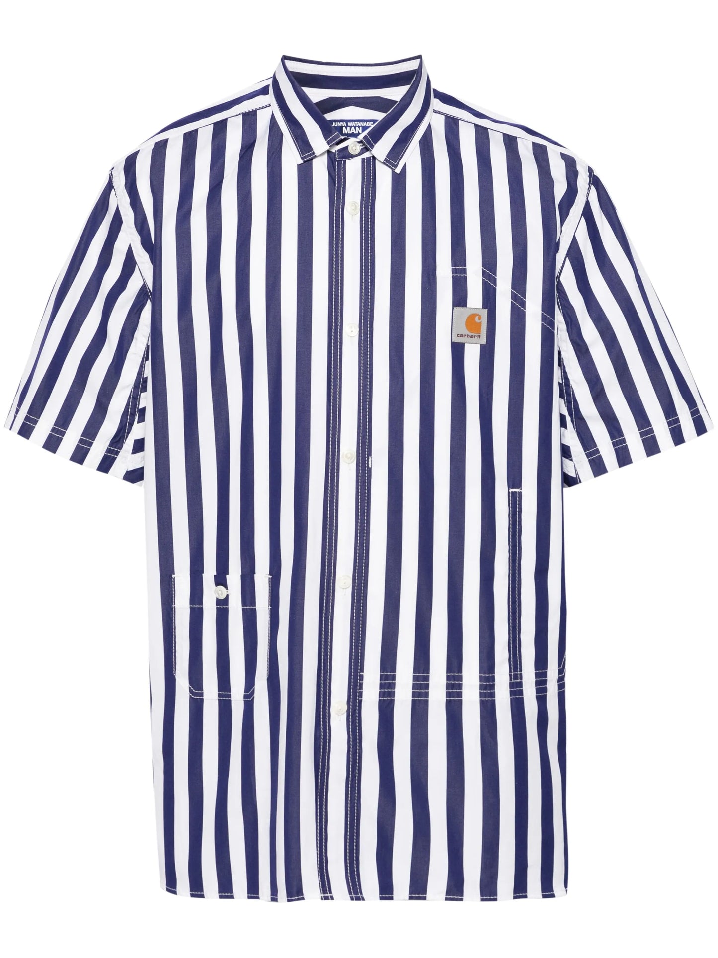 striped poplin shirt
