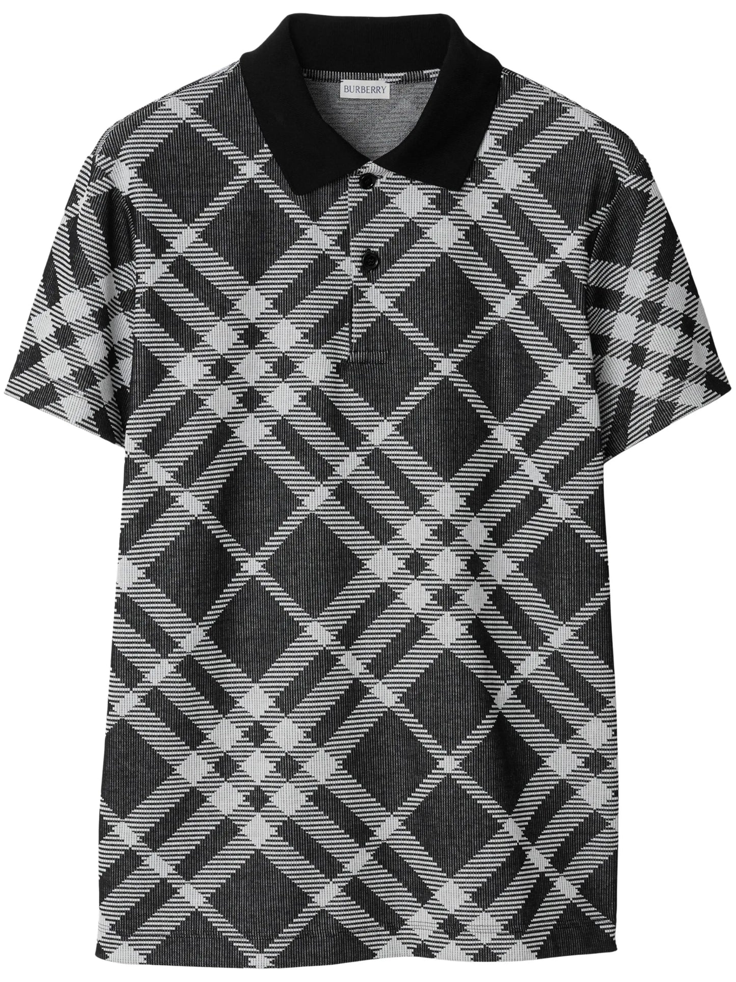Vintage Check cotton polo shirt