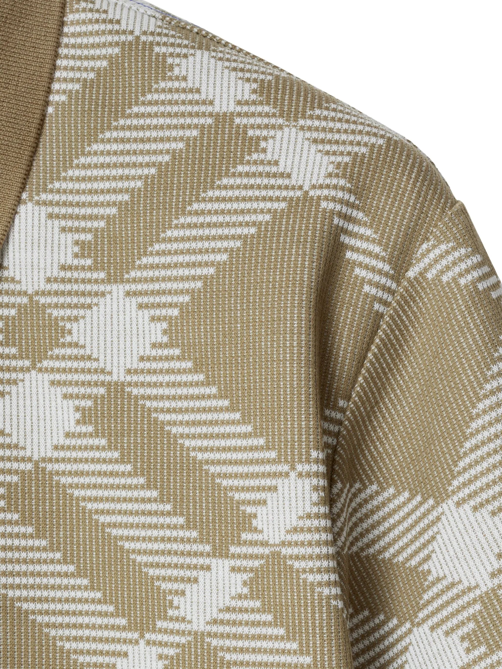 short sleeve cotton-blend polo