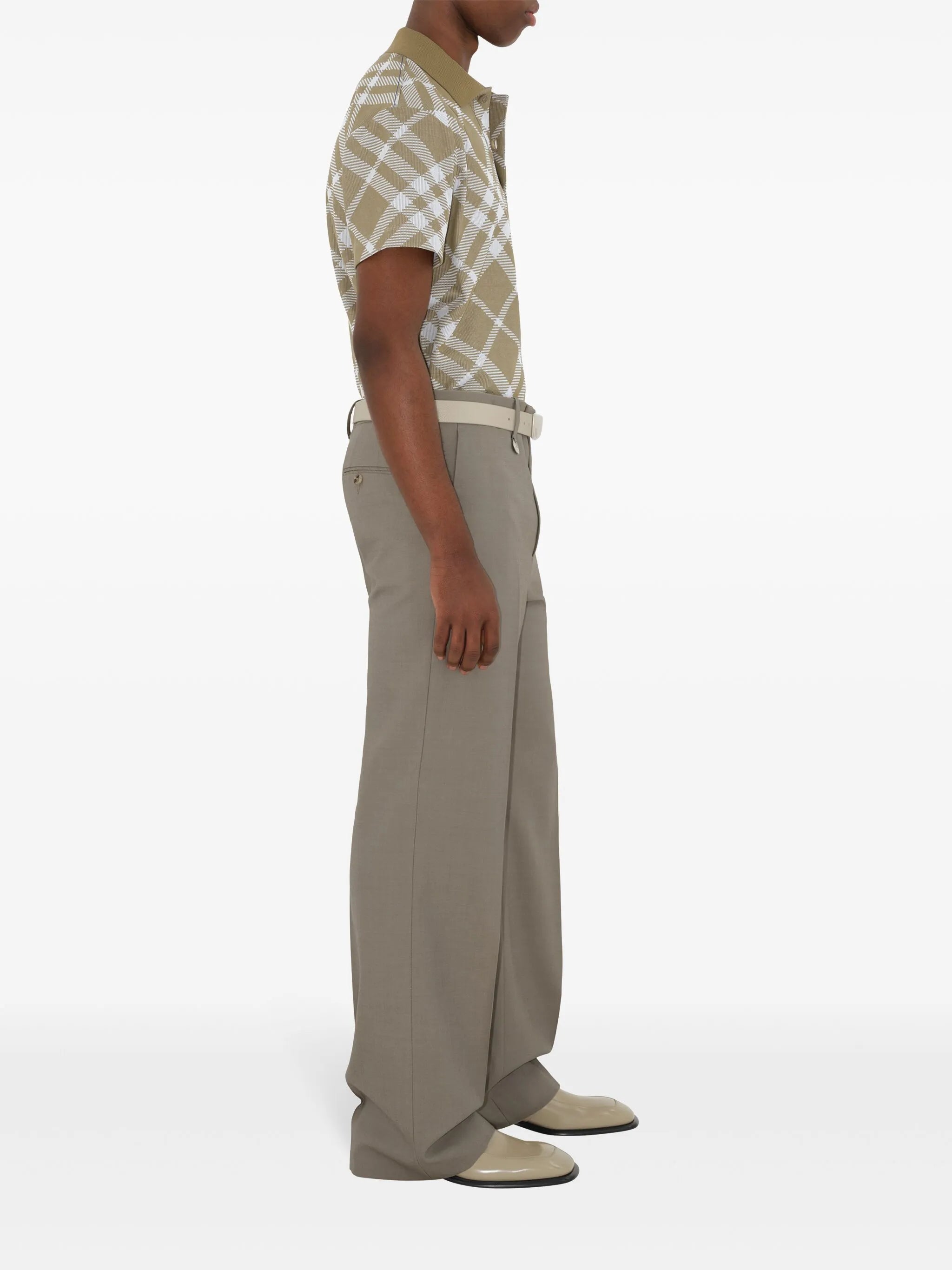 short sleeve cotton-blend polo
