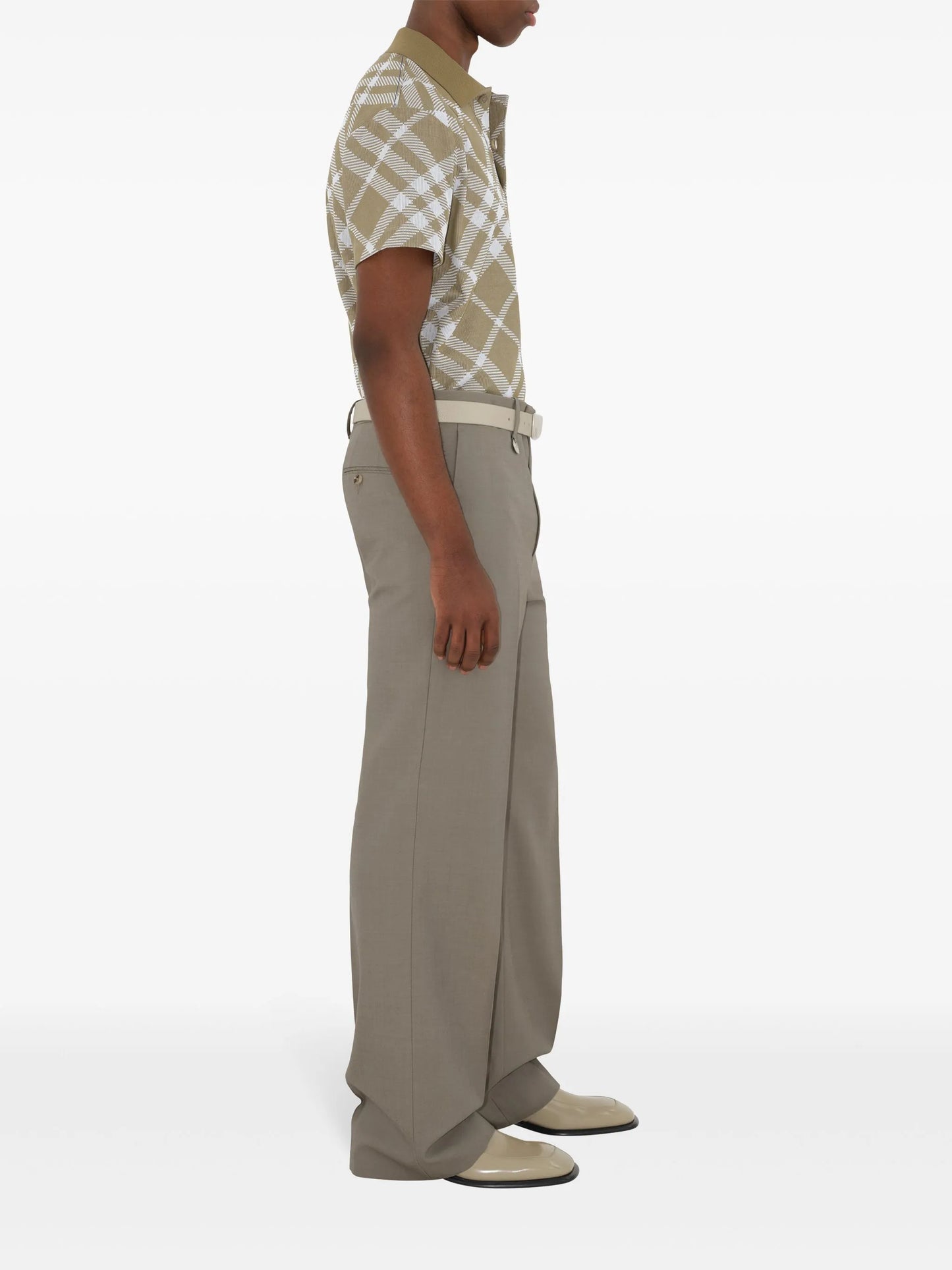 short sleeve cotton-blend polo