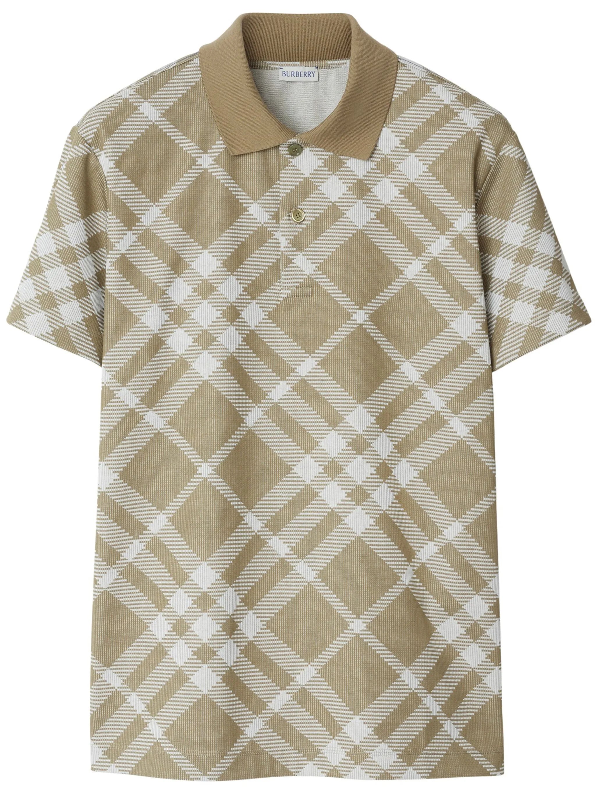short sleeve cotton-blend polo