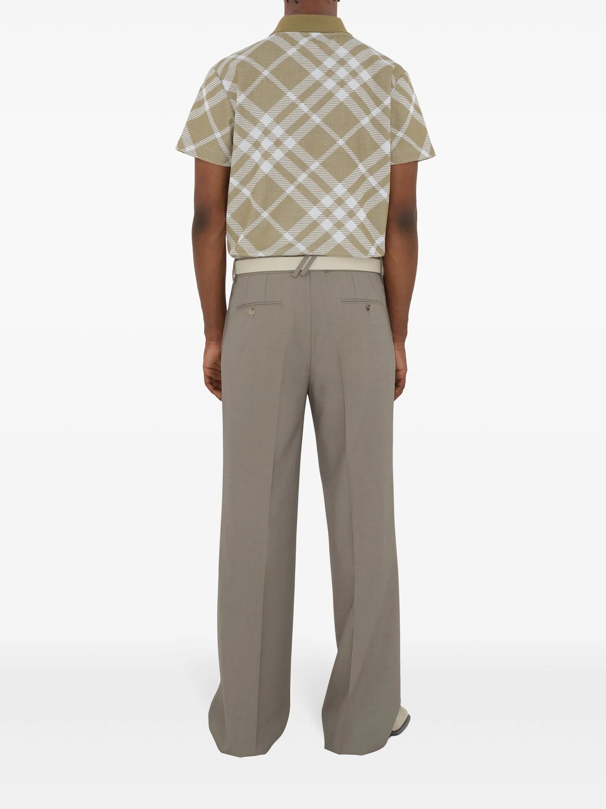 short sleeve cotton-blend polo