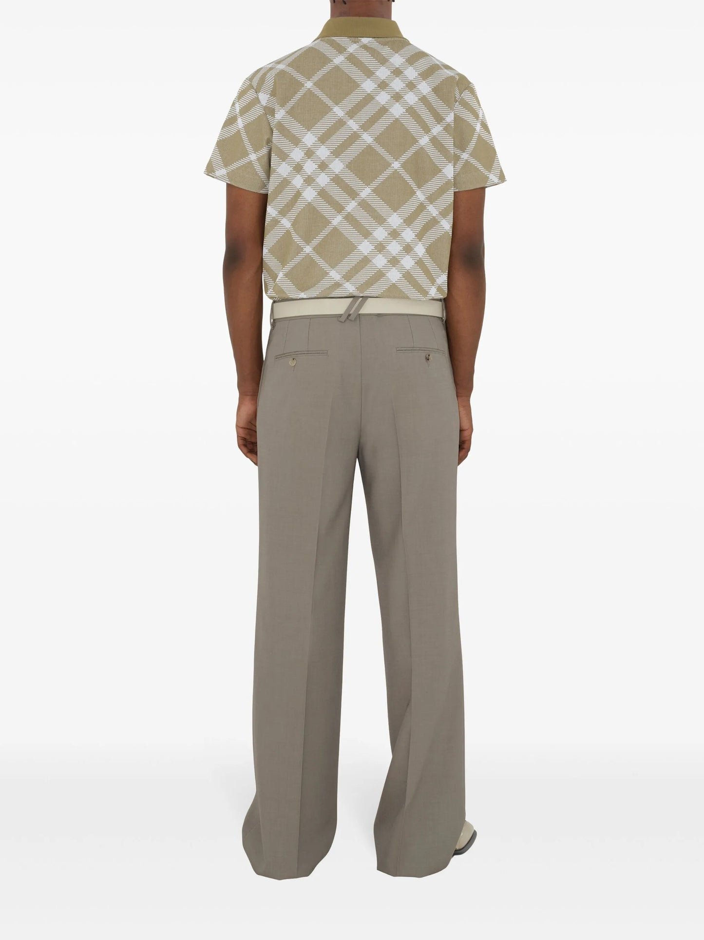 short sleeve cotton-blend polo