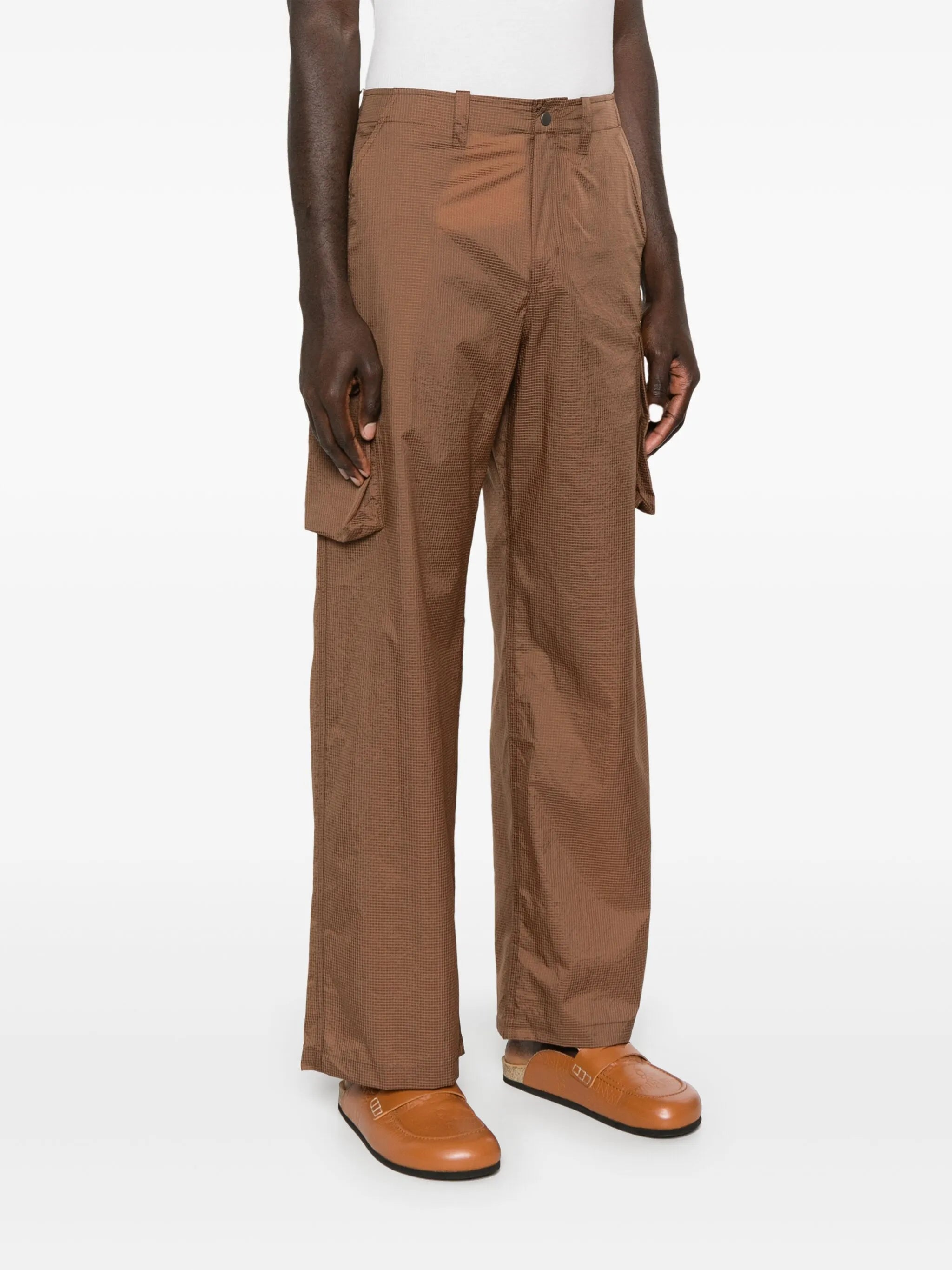 ripstop straight cargo trousers