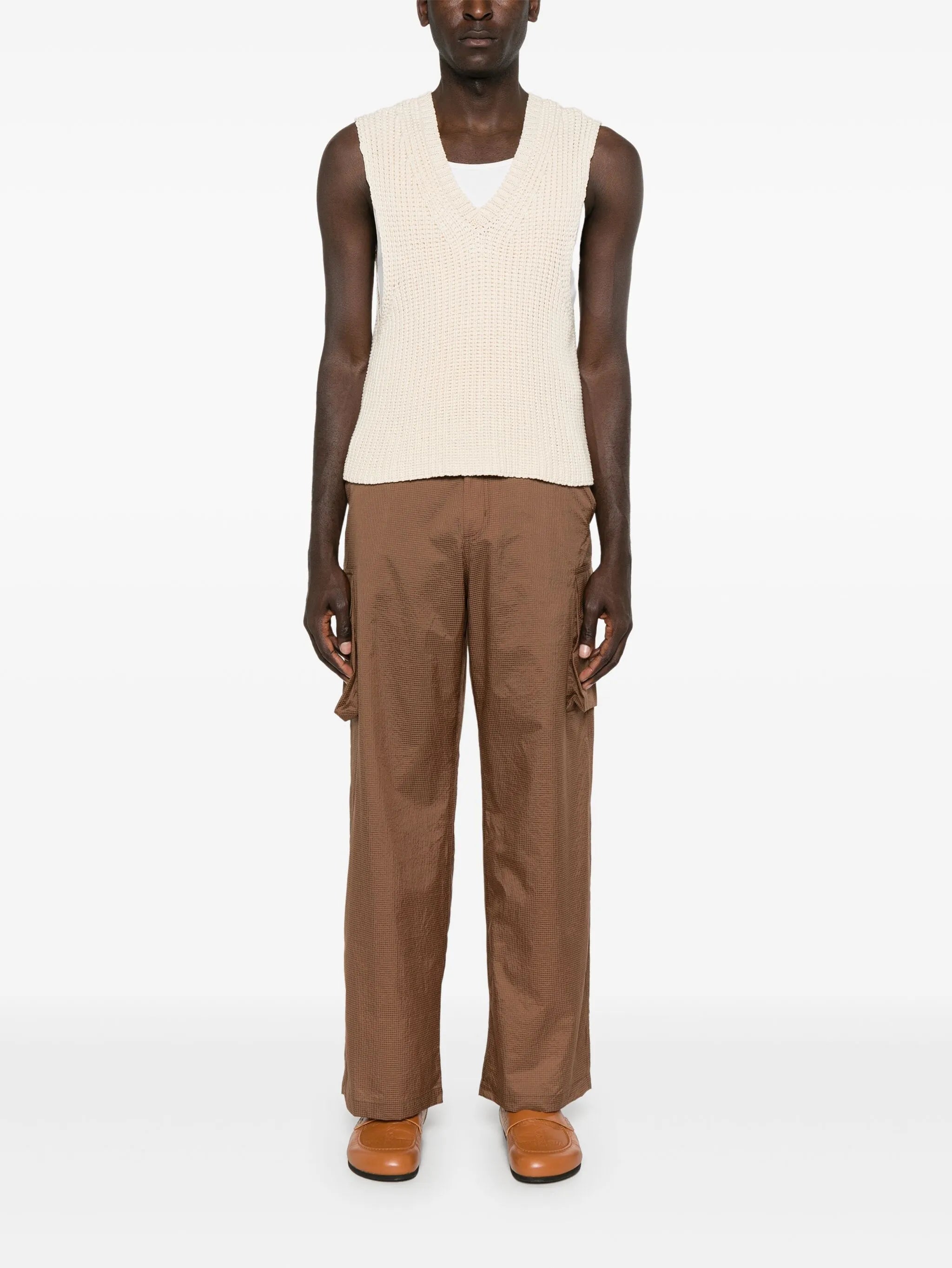 ripstop straight cargo trousers