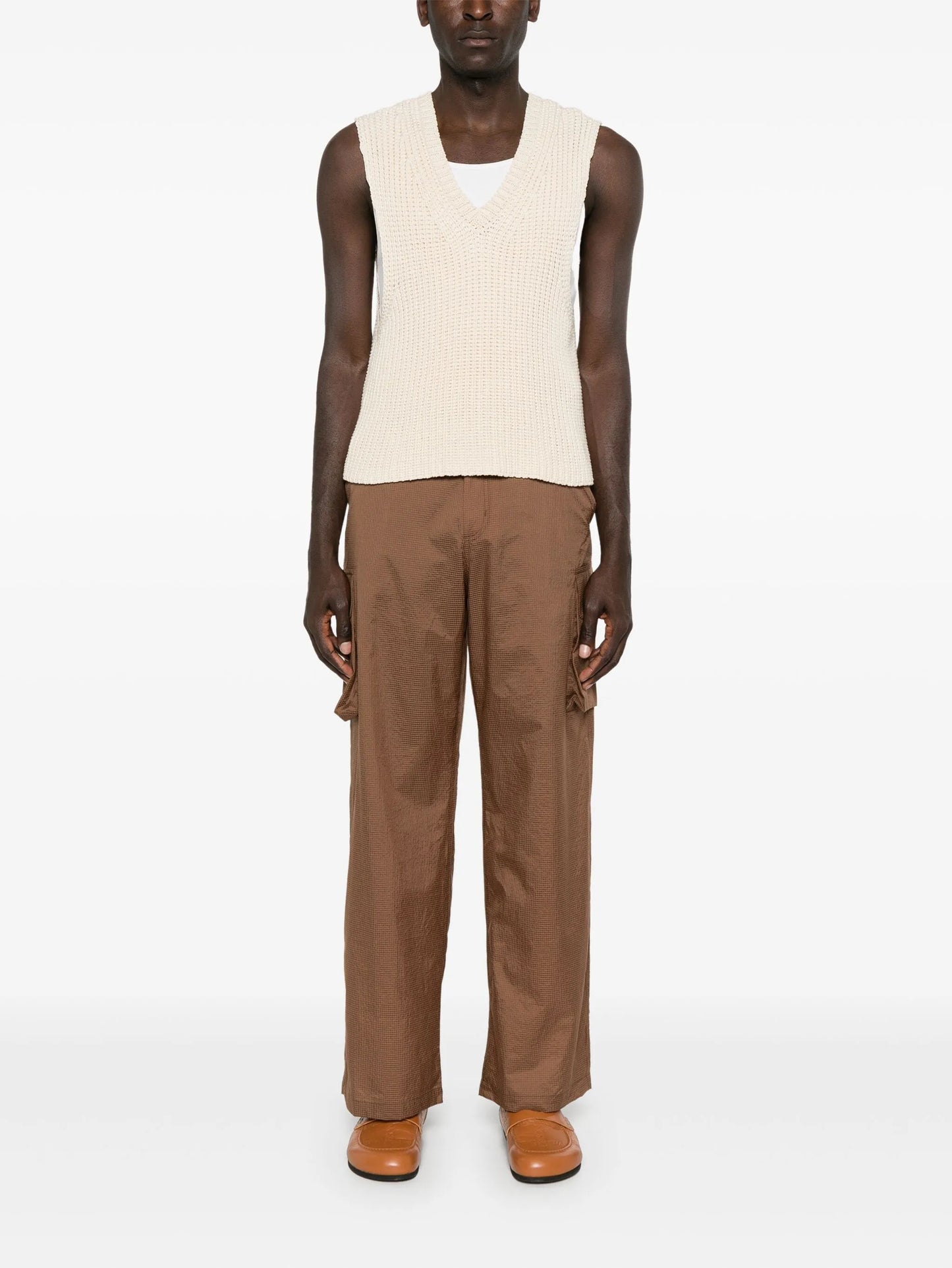 ripstop straight cargo trousers