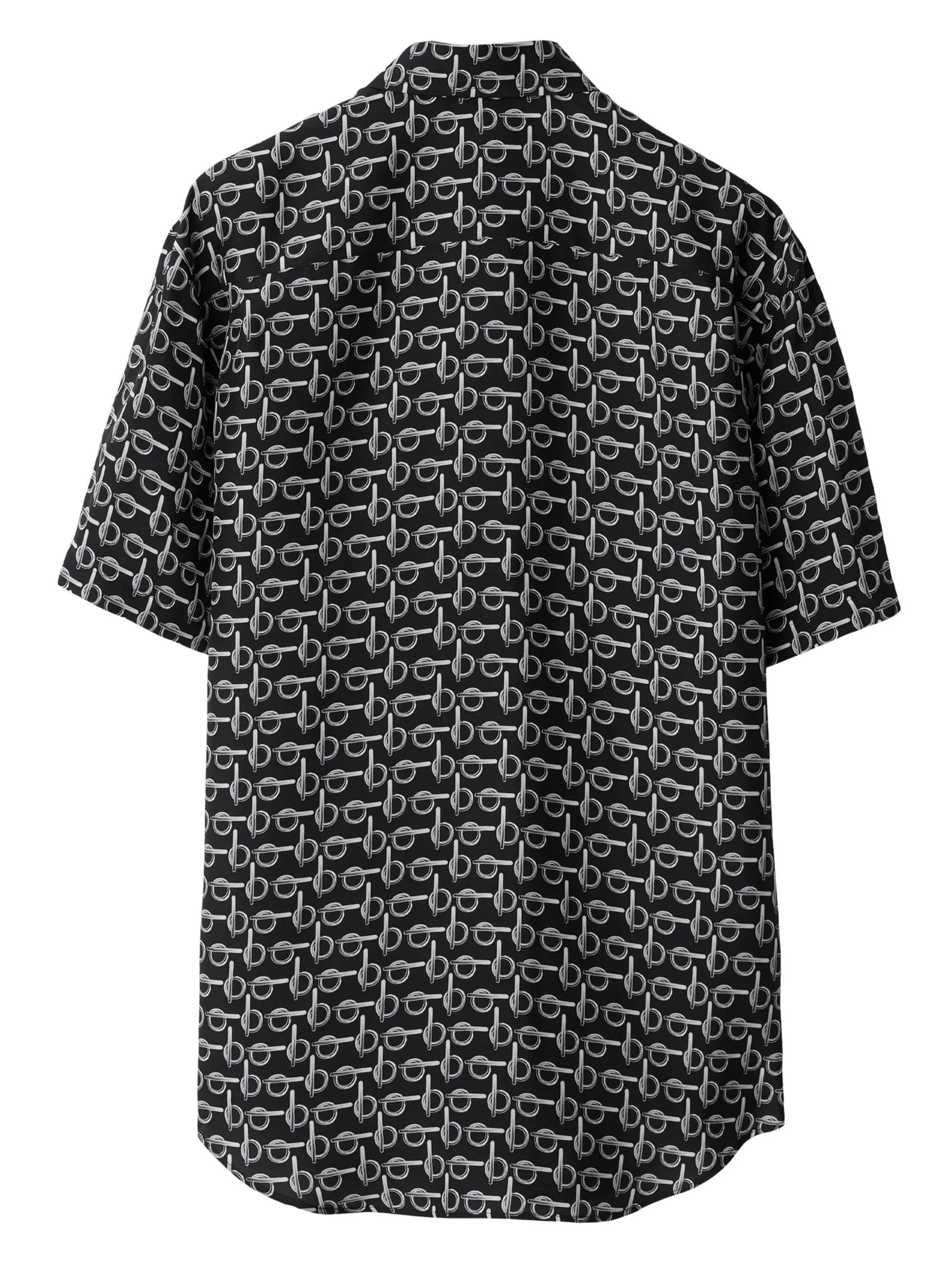 B silk shirt