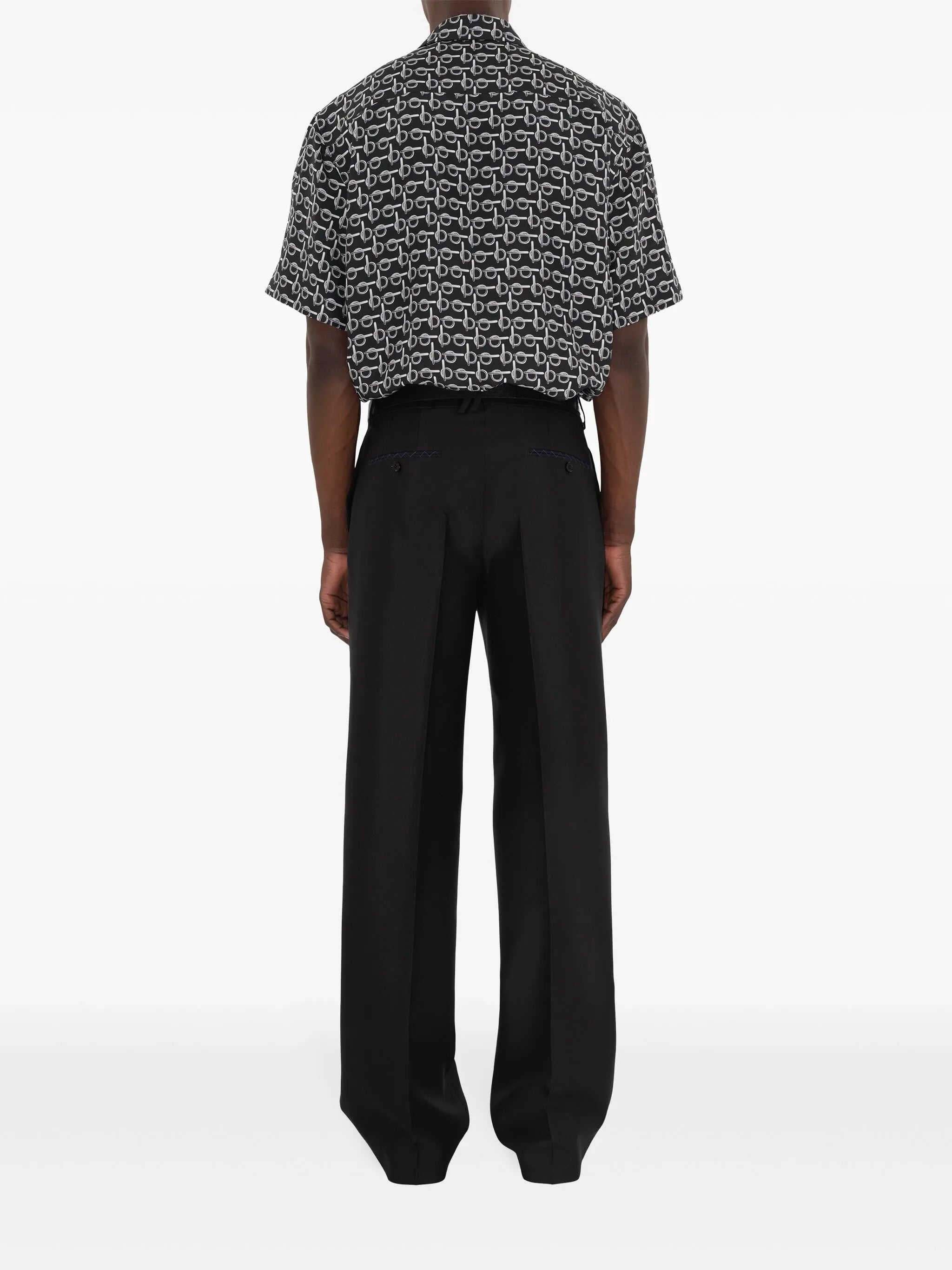 B silk shirt