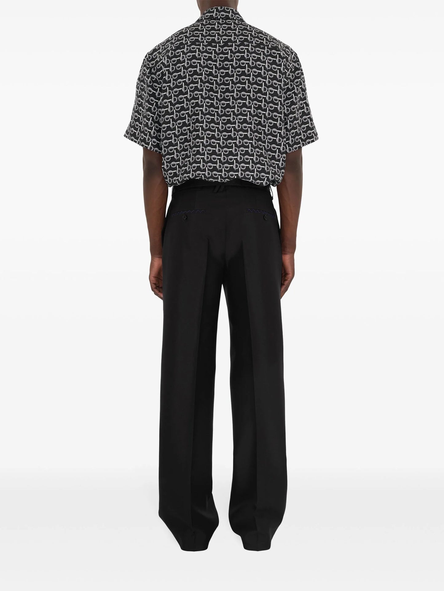 B silk shirt