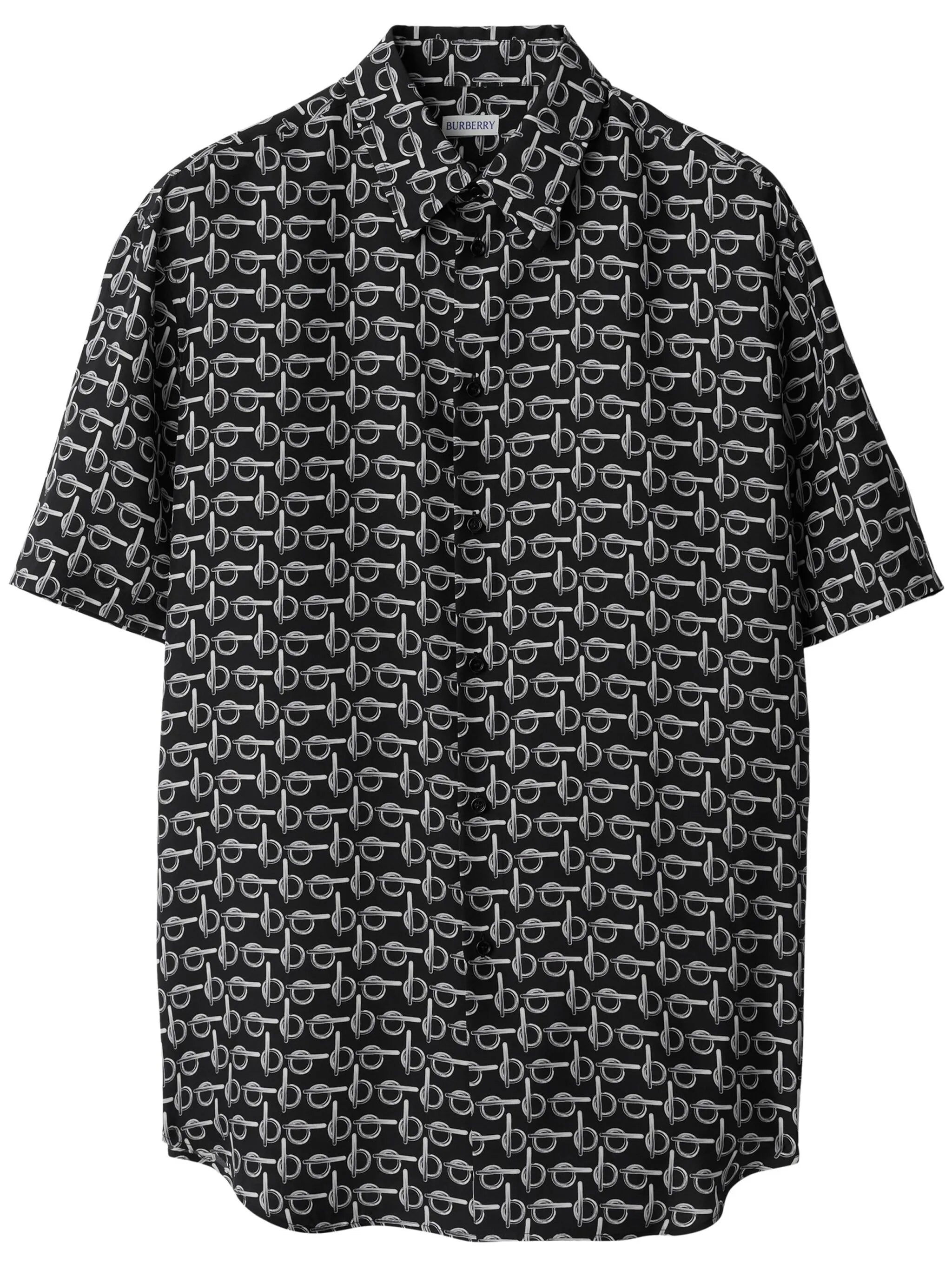 B silk shirt