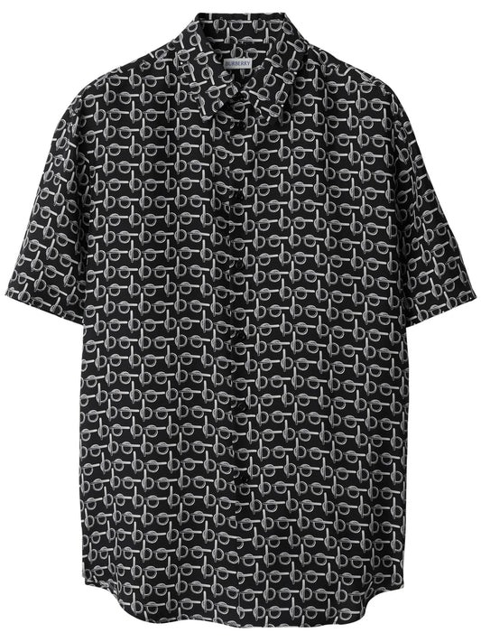 B silk shirt