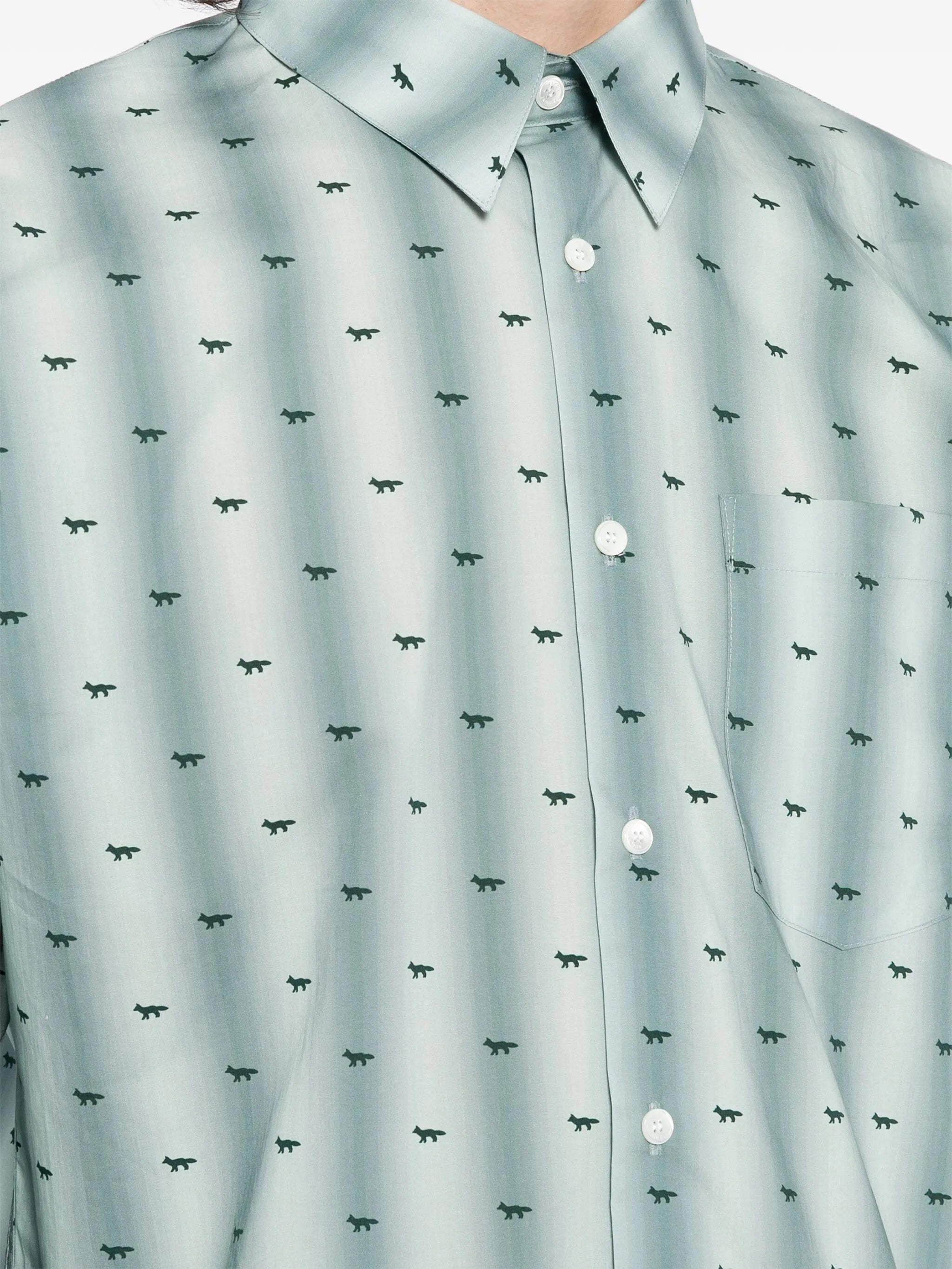 logo-print cotton shirt