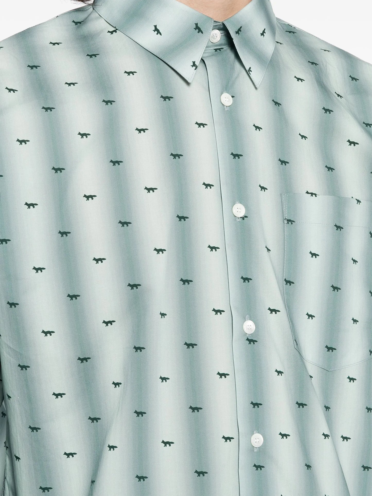 logo-print cotton shirt