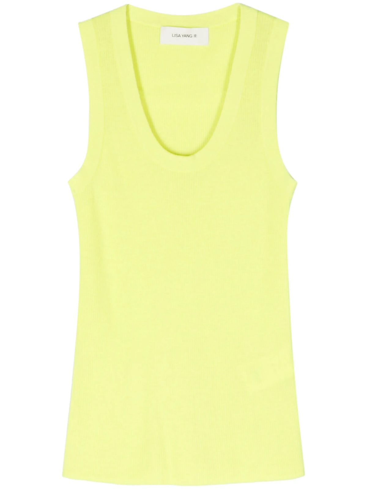 ribbed-knit cashmere tank top