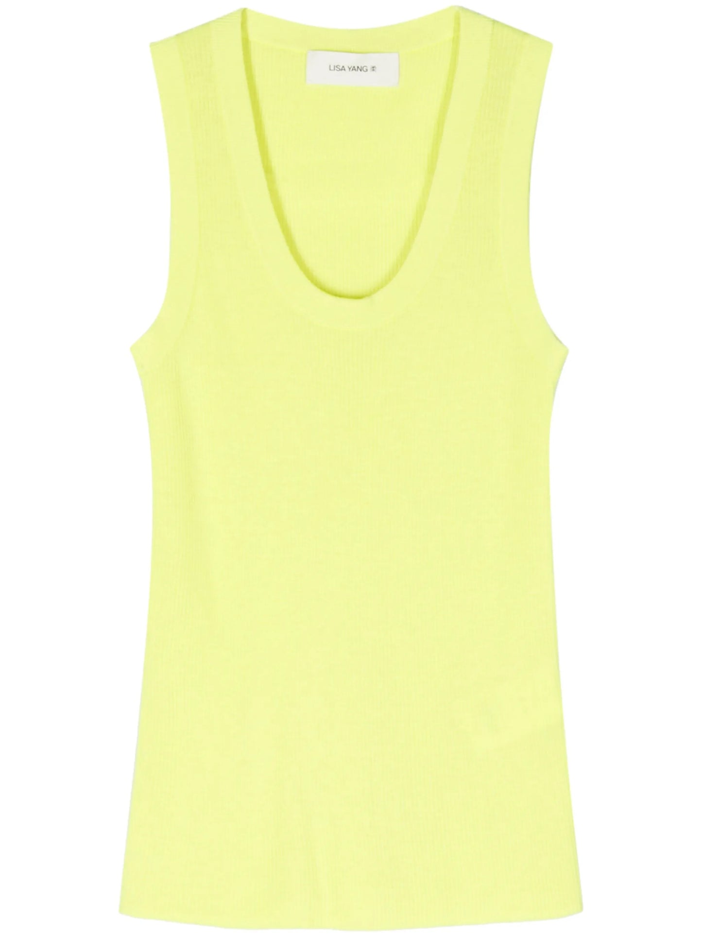 ribbed-knit cashmere tank top