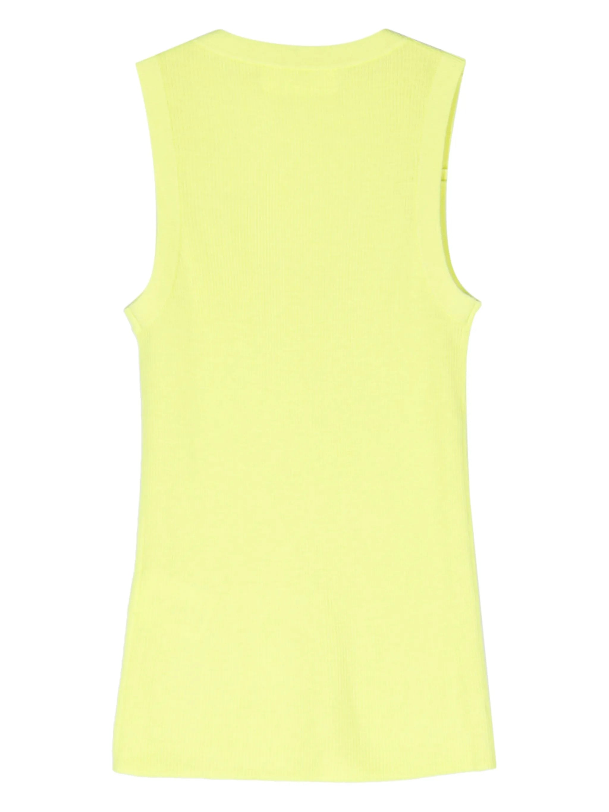 ribbed-knit cashmere tank top