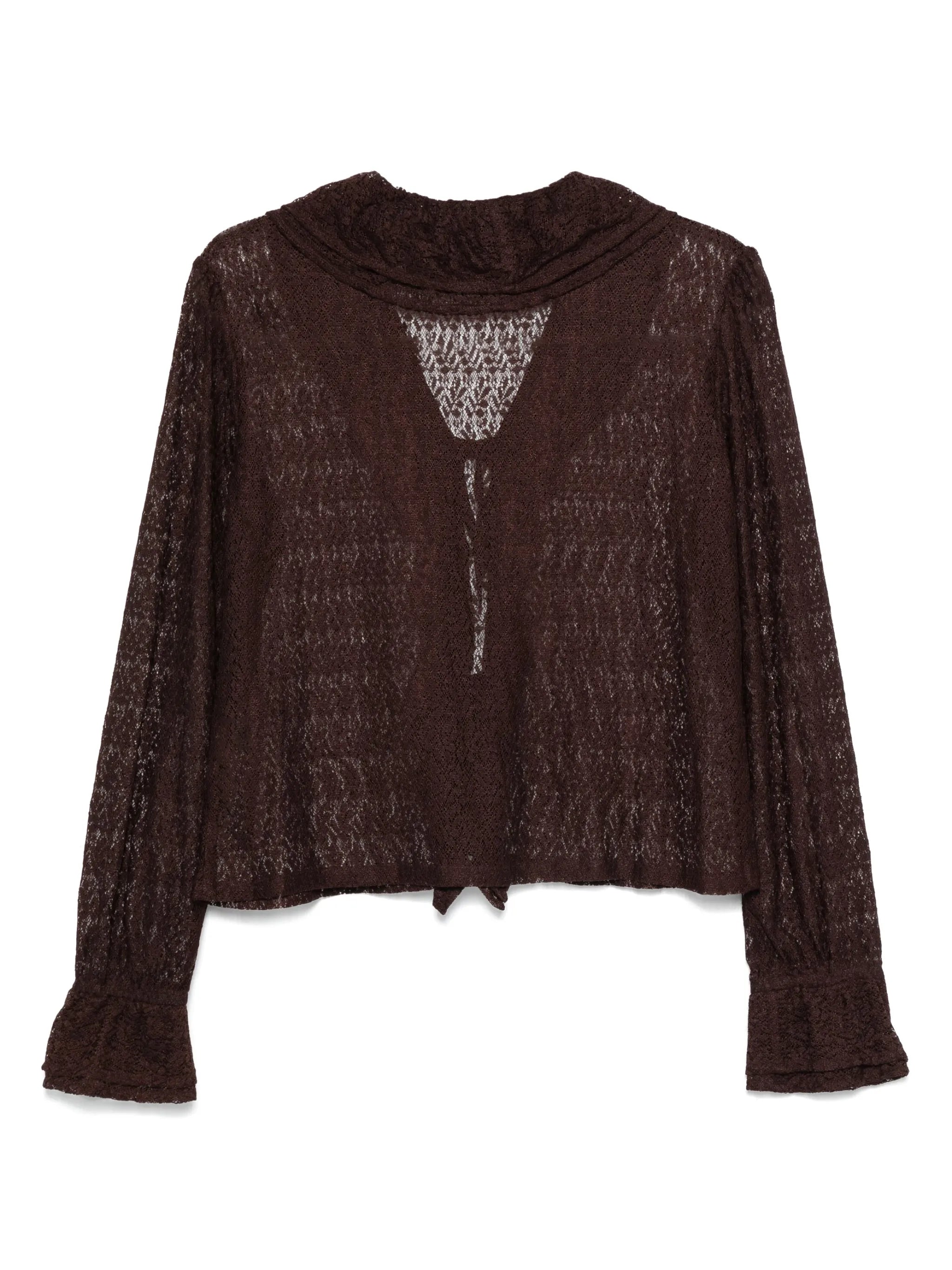 lace flounce shirt