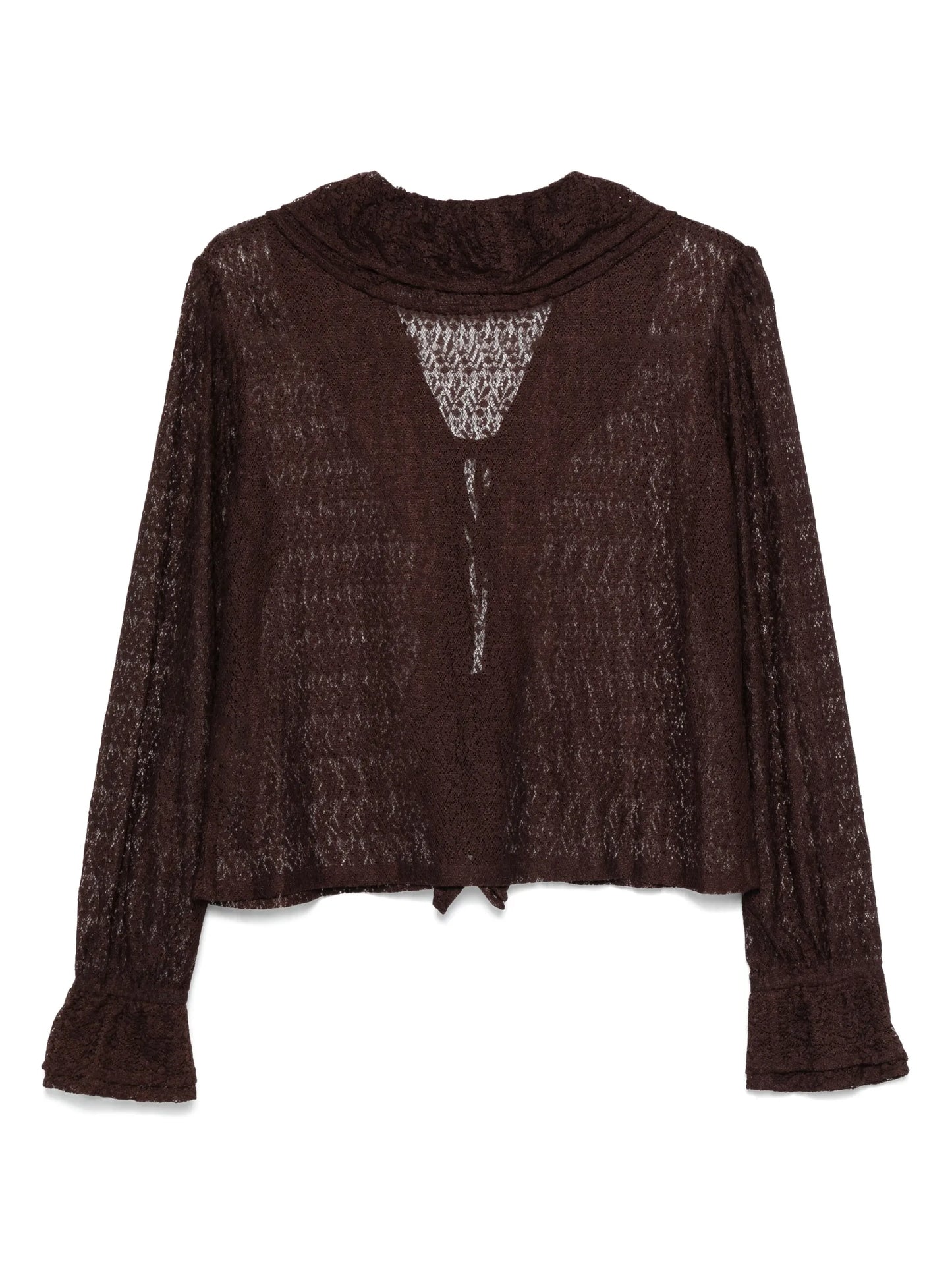 lace flounce shirt