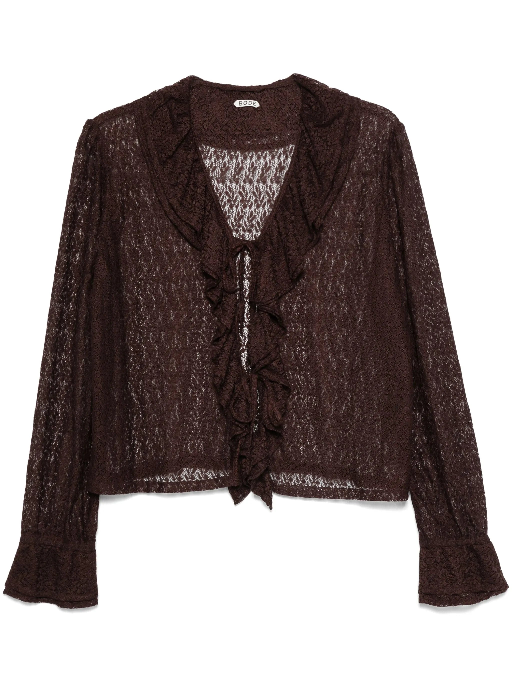 lace flounce shirt