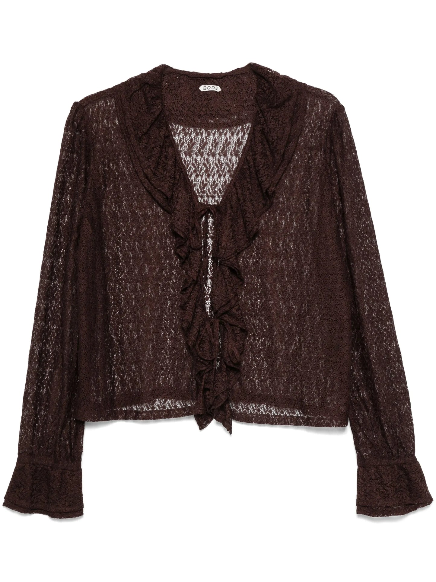 lace flounce shirt