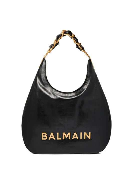 1945 crinkled leather shoulder bag