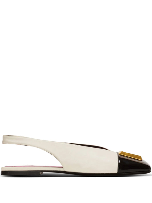 Eden leather ballerina shoes