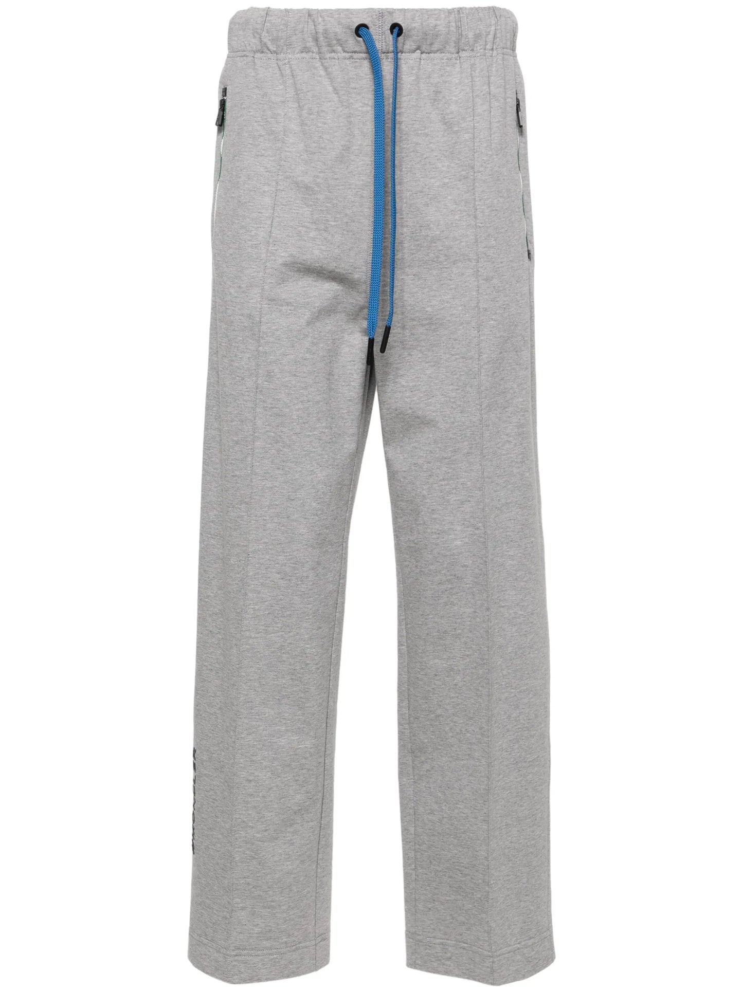 logo-lettering cotton track pants