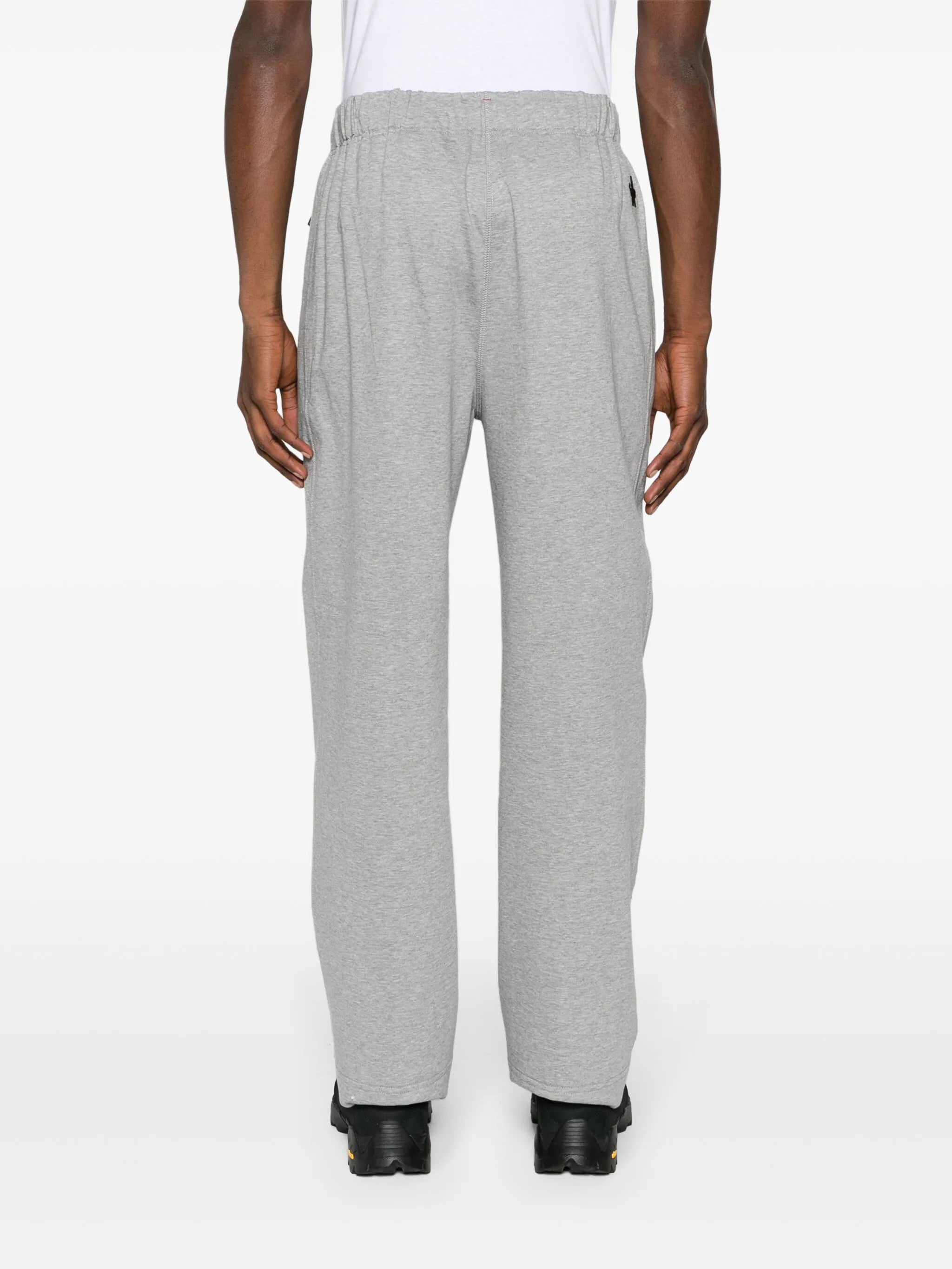 logo-lettering cotton track pants
