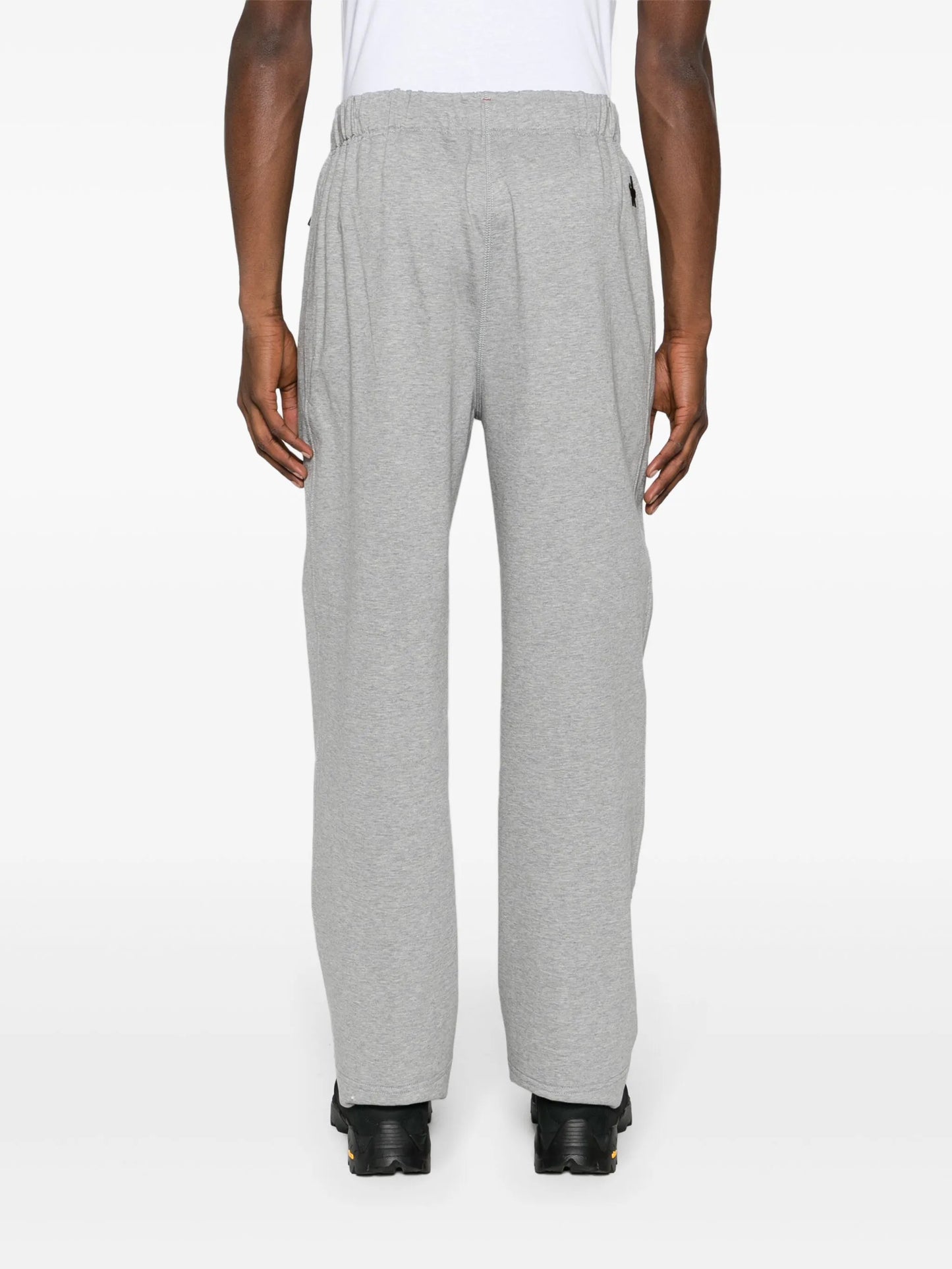logo-lettering cotton track pants