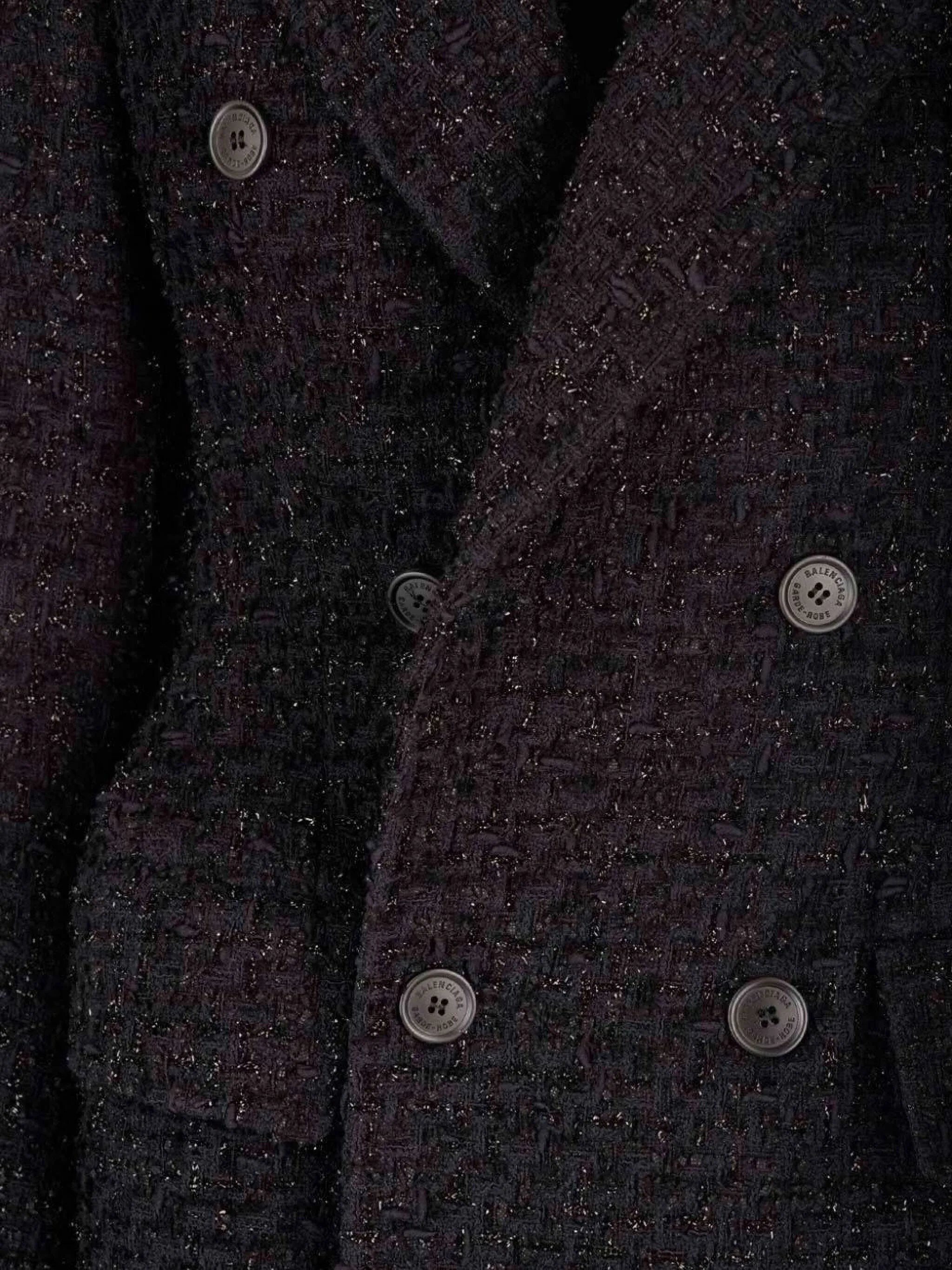 Hourglass tweed blazer