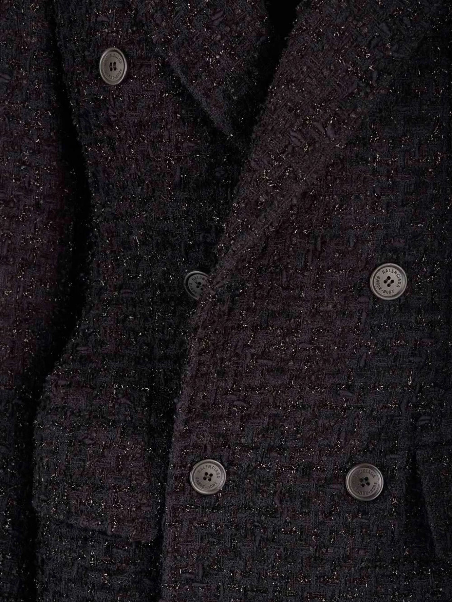 Hourglass tweed blazer