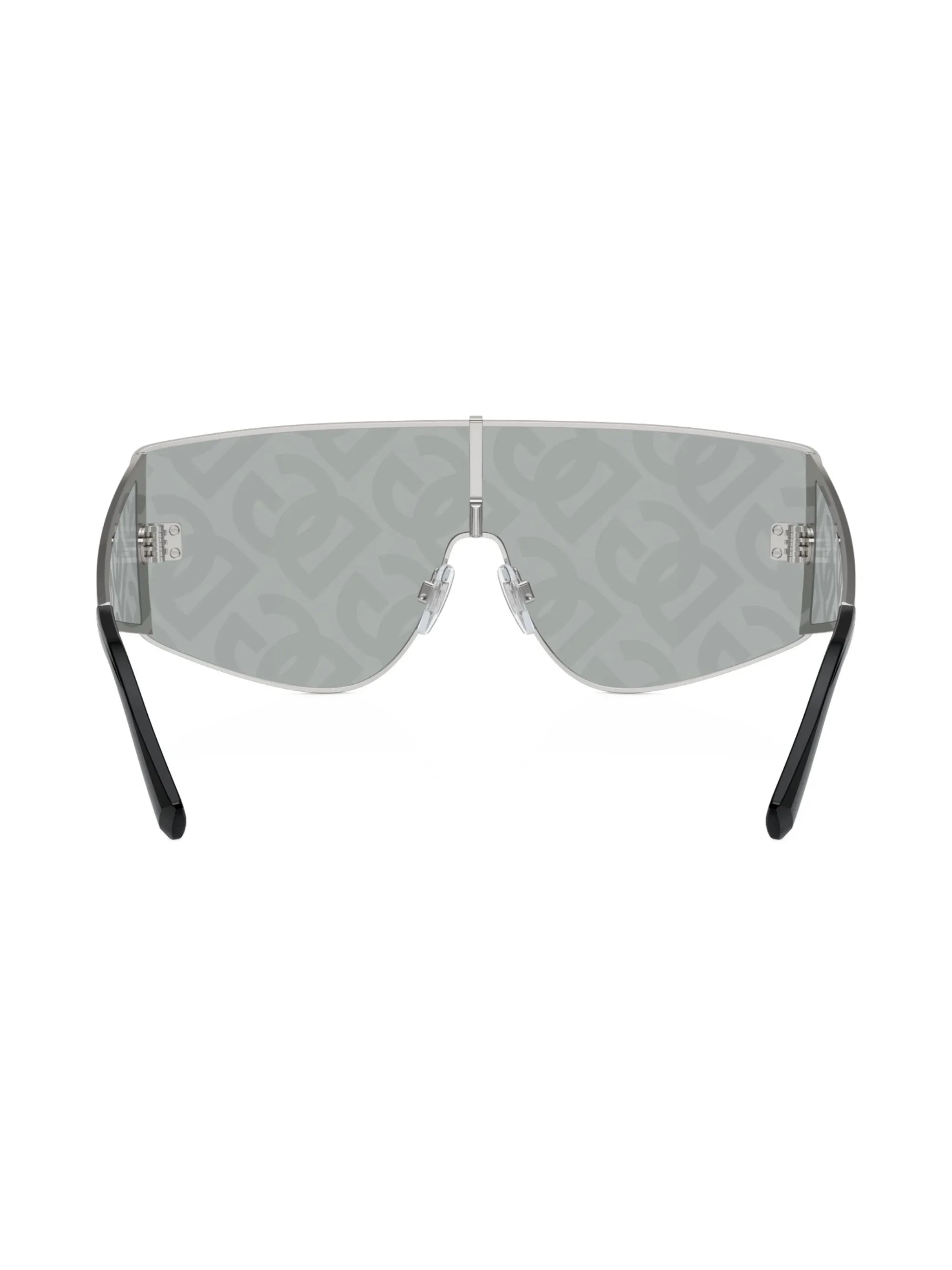 Sharped mask-frame sunglasses