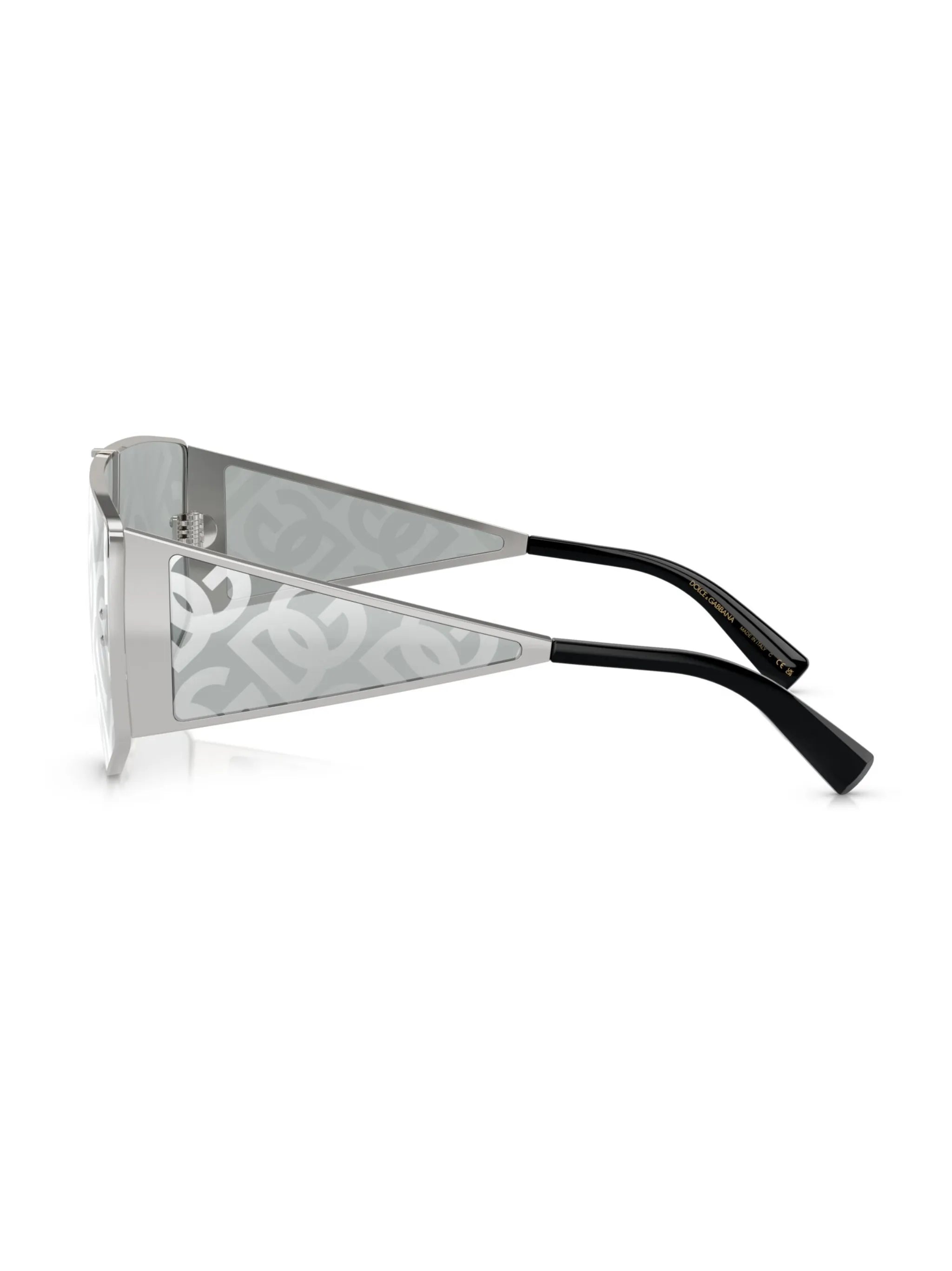 Sharped mask-frame sunglasses