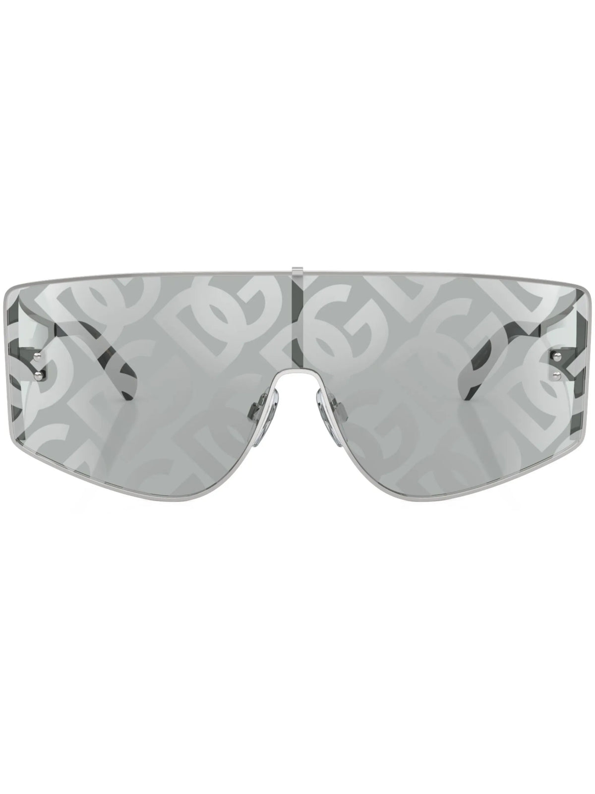 Sharped mask-frame sunglasses
