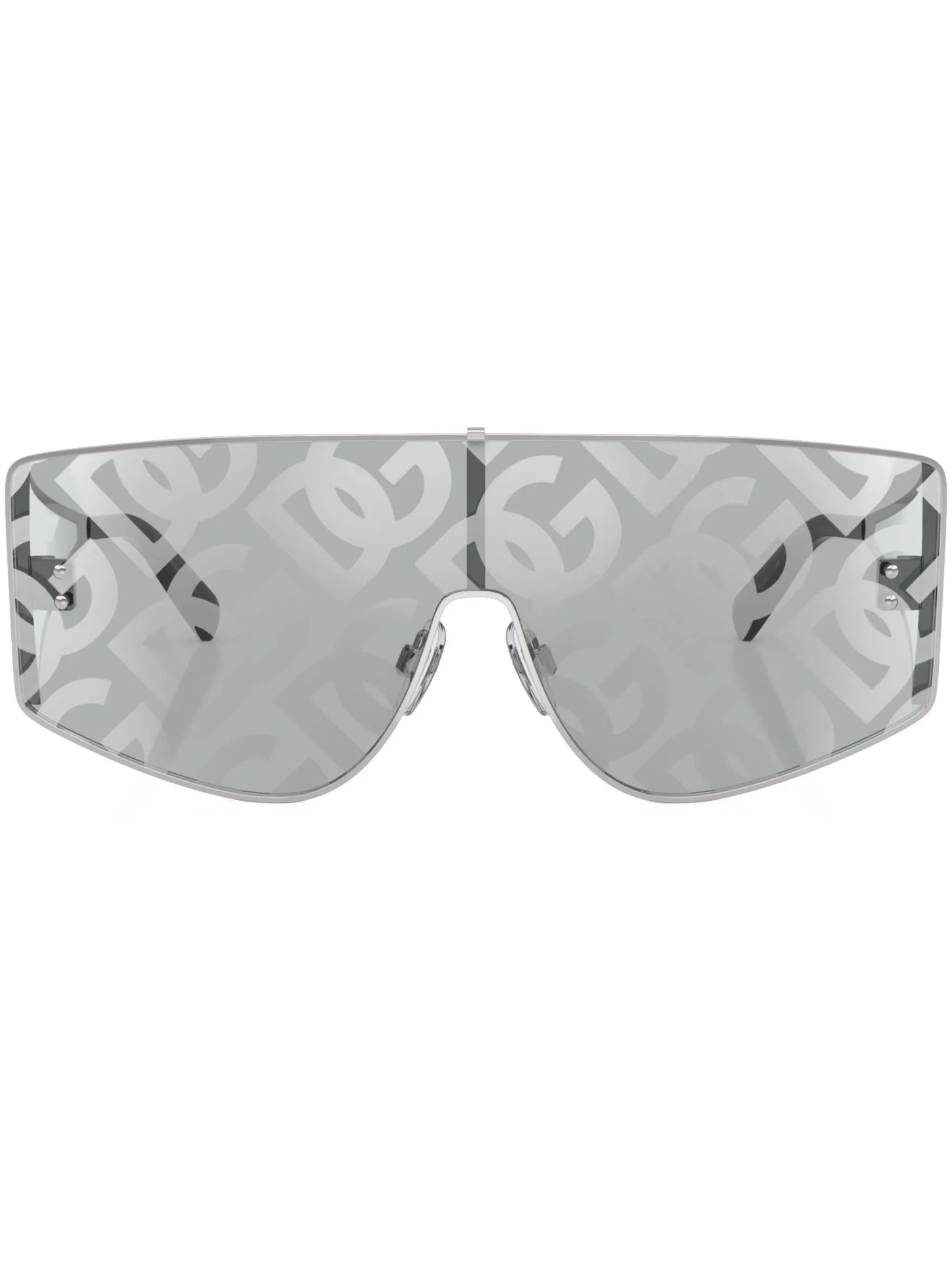 Sharped mask-frame sunglasses