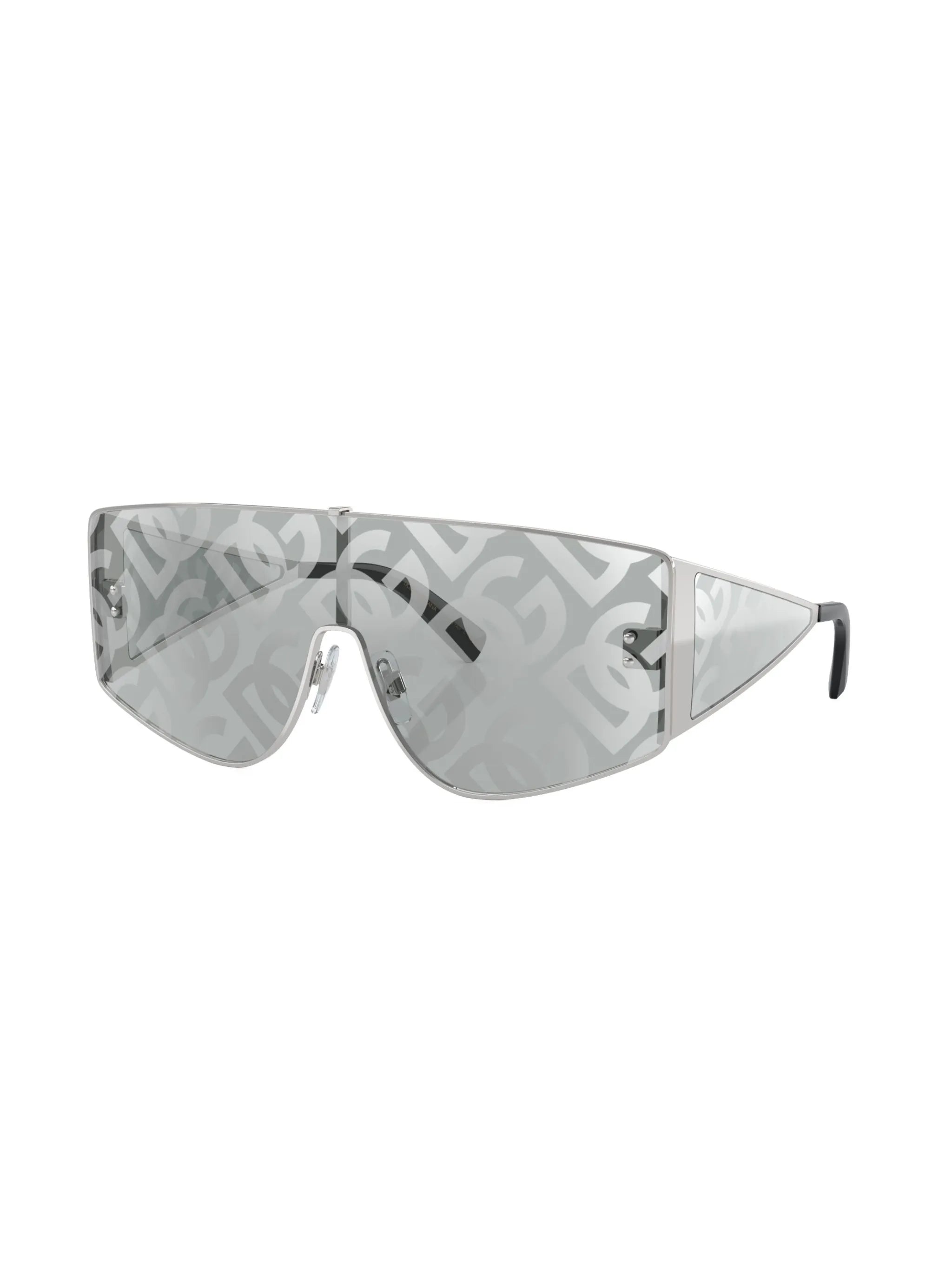 Sharped mask-frame sunglasses