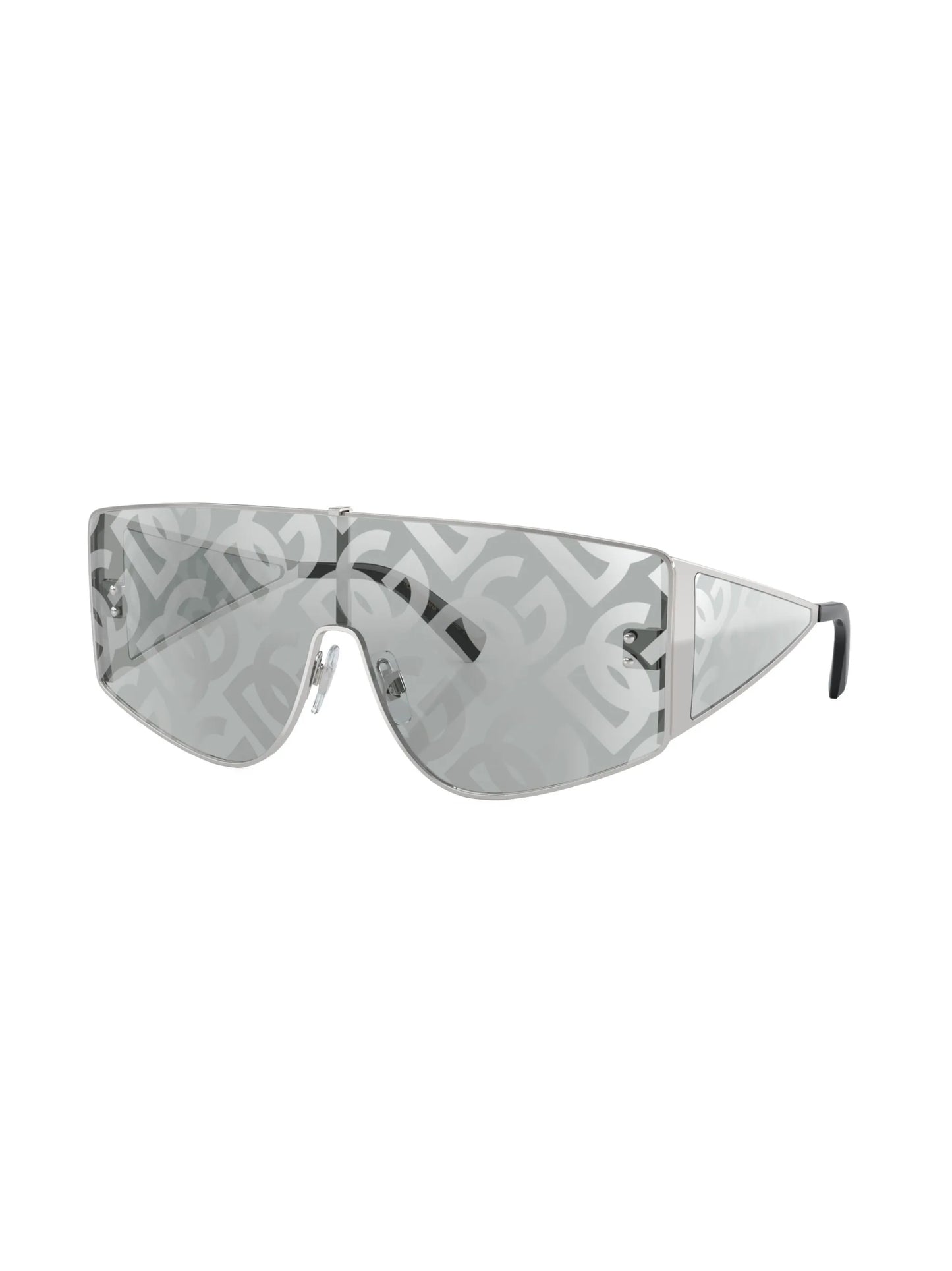 Sharped mask-frame sunglasses