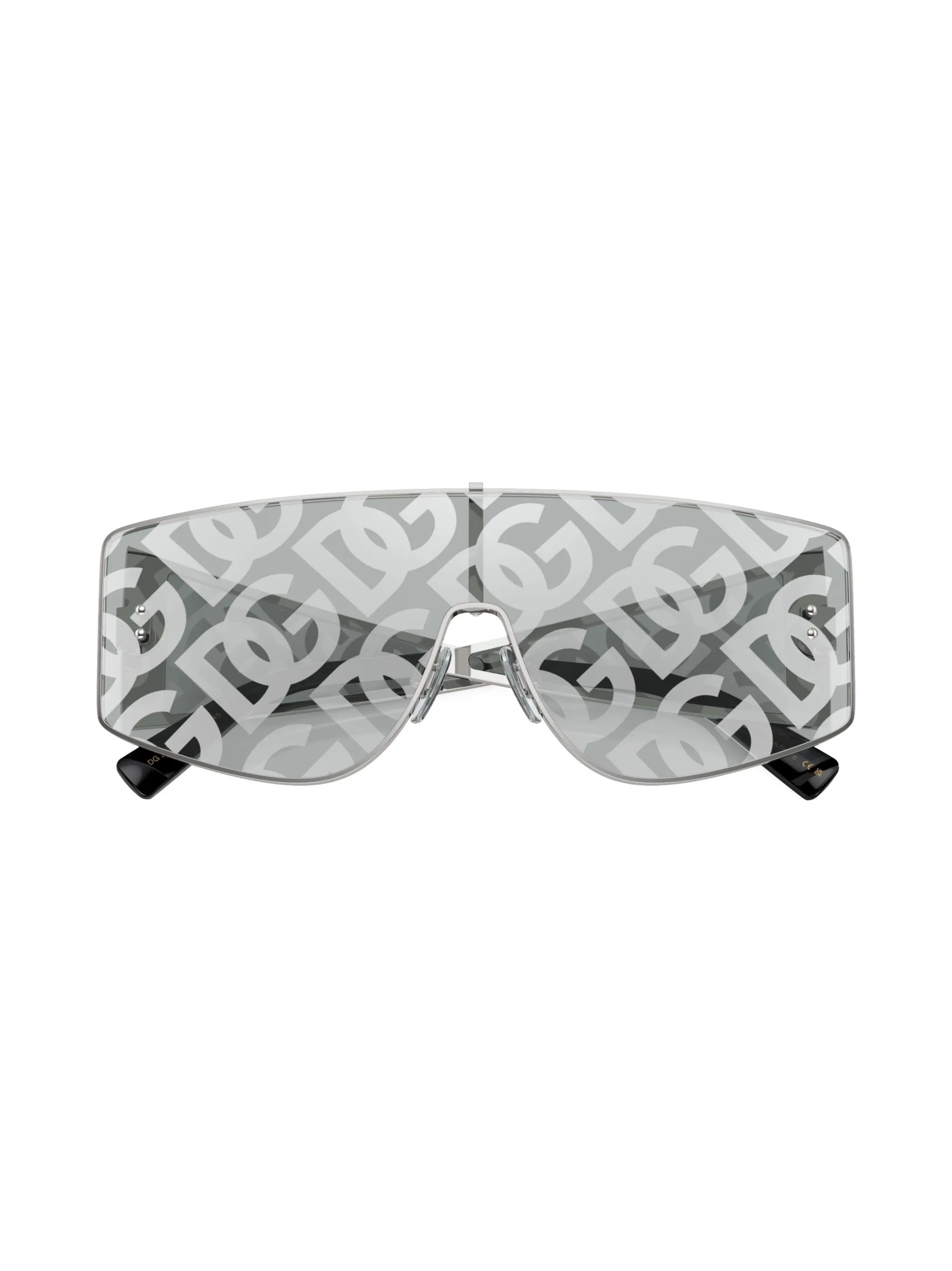 Sharped mask-frame sunglasses