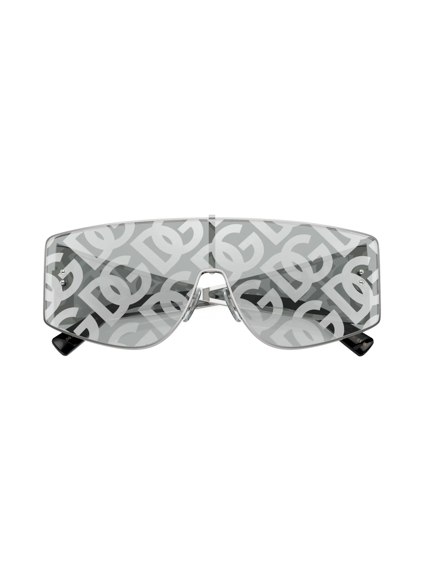 Sharped mask-frame sunglasses