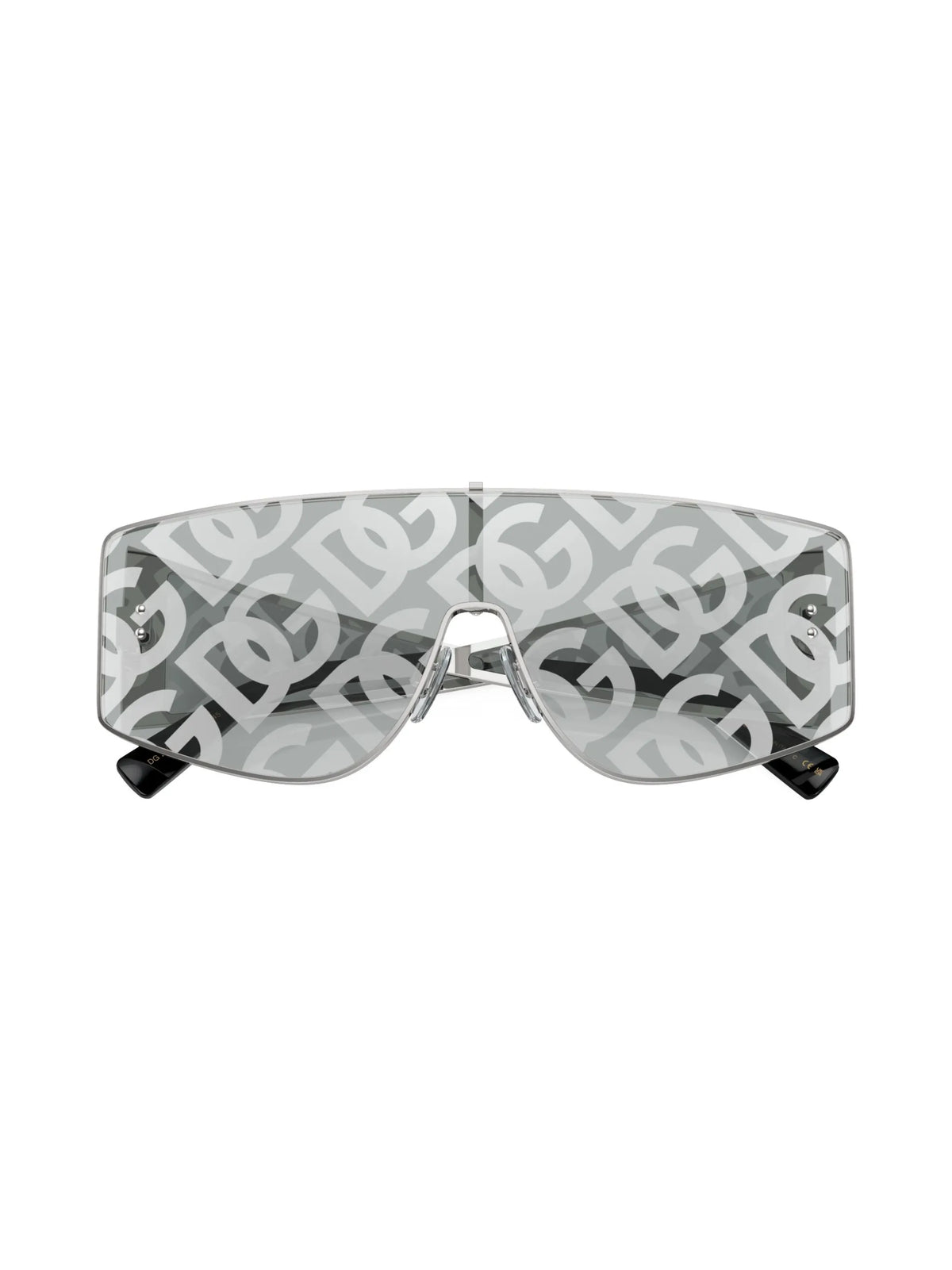 Sharped mask-frame sunglasses