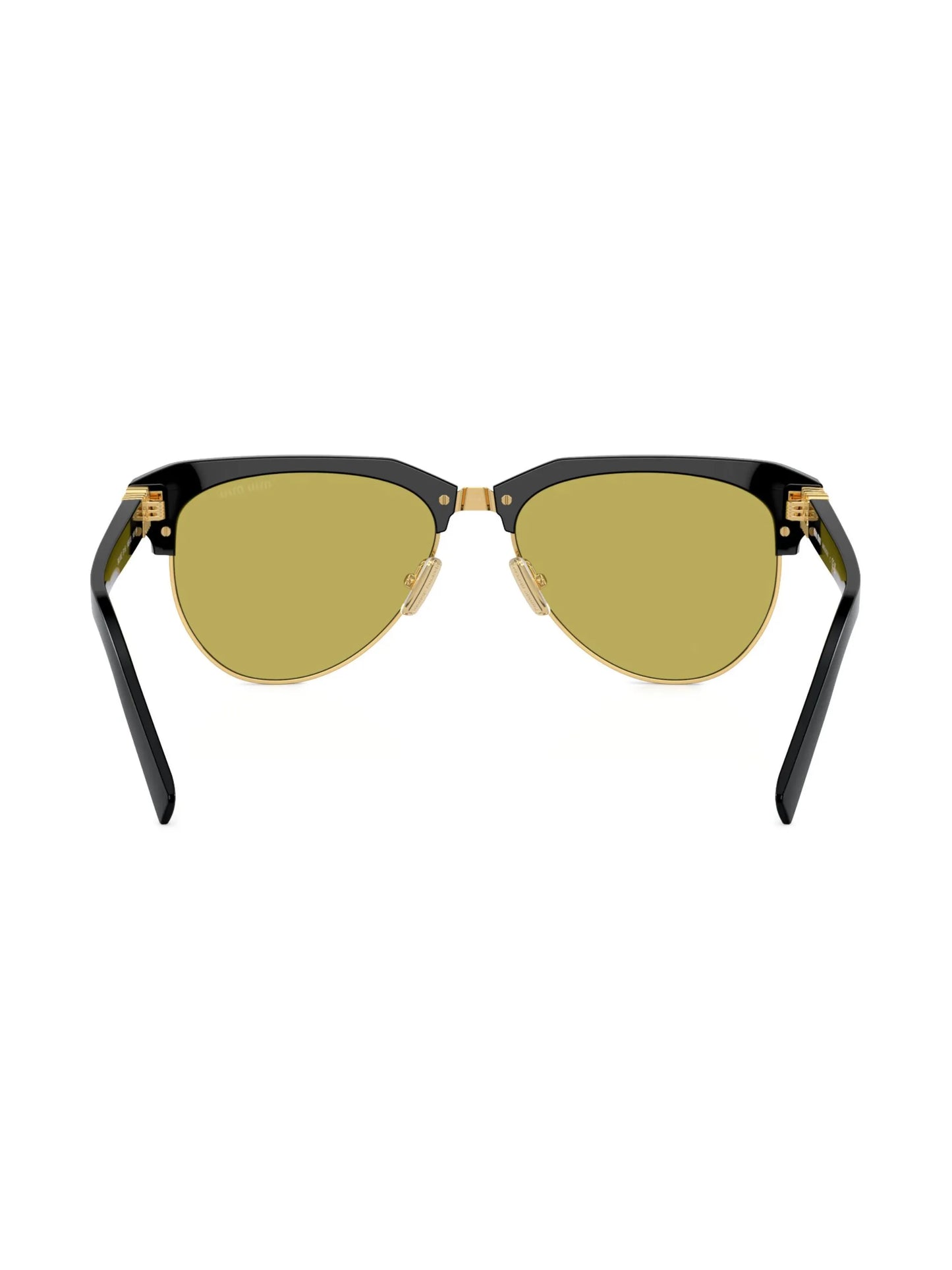 logo-lettering navigator-frame sunglasses