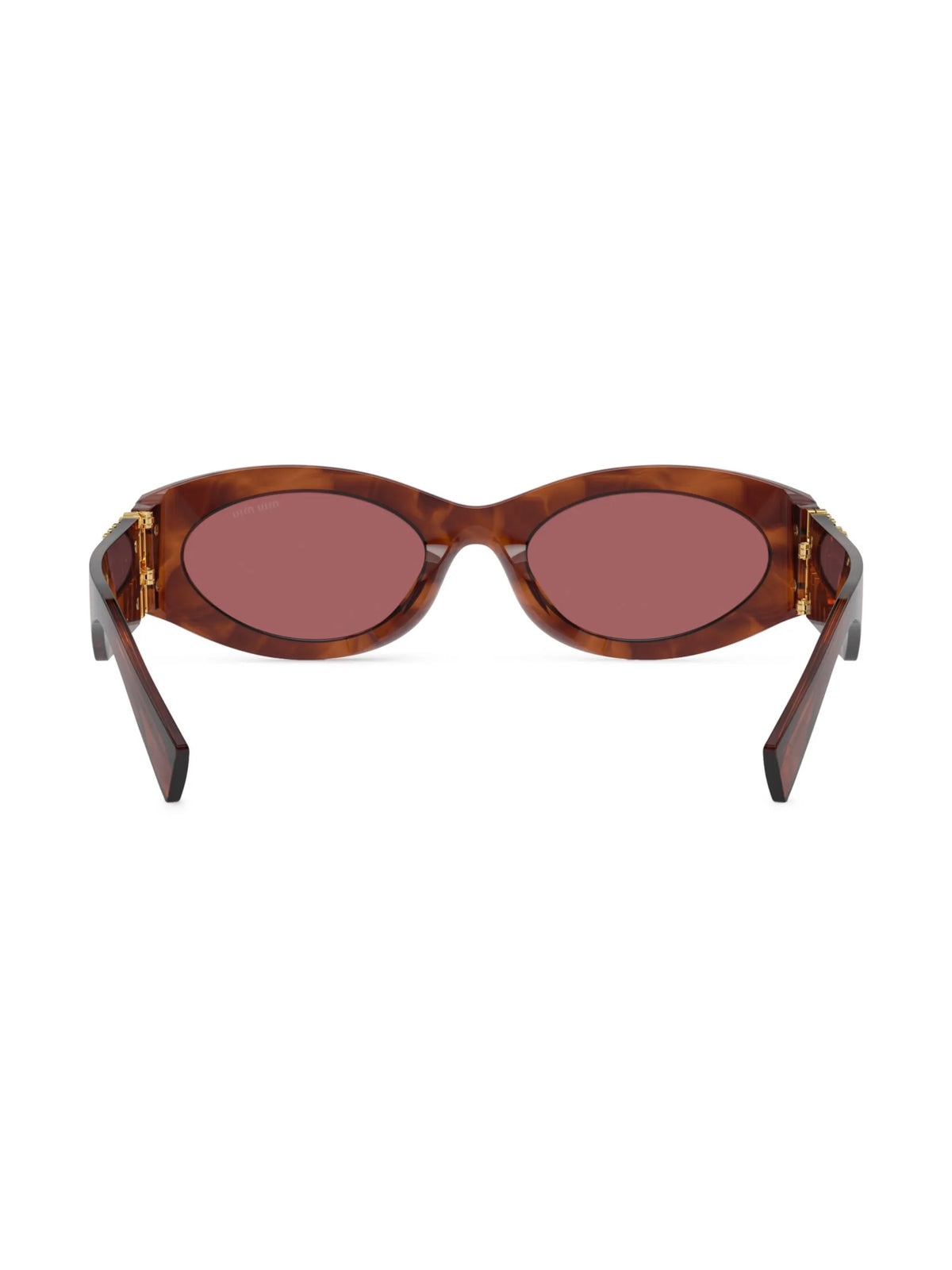 logo-lettering oval-frame sunglasses