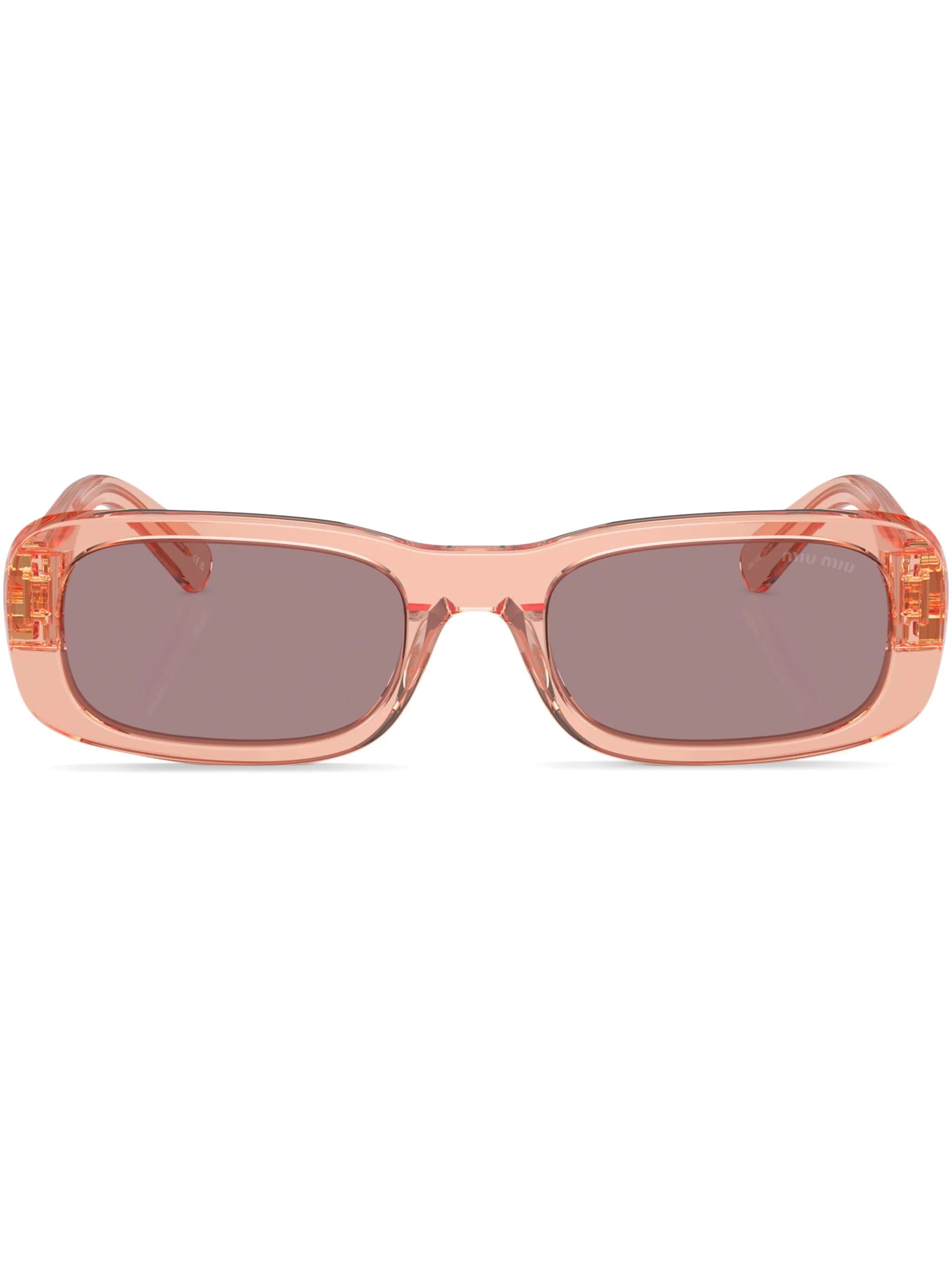 logo-lettering rectangle-frame sunglasses