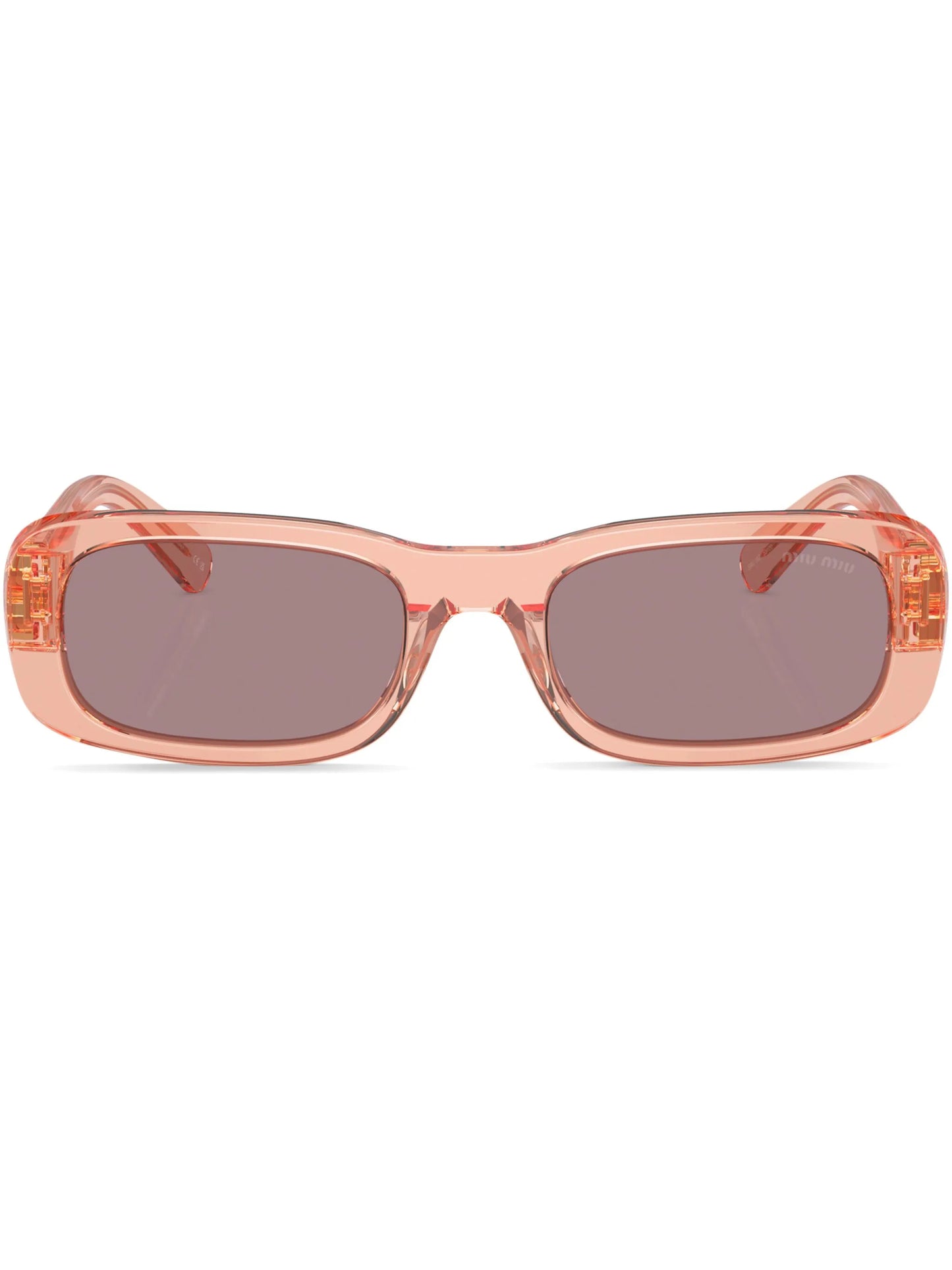 logo-lettering rectangle-frame sunglasses